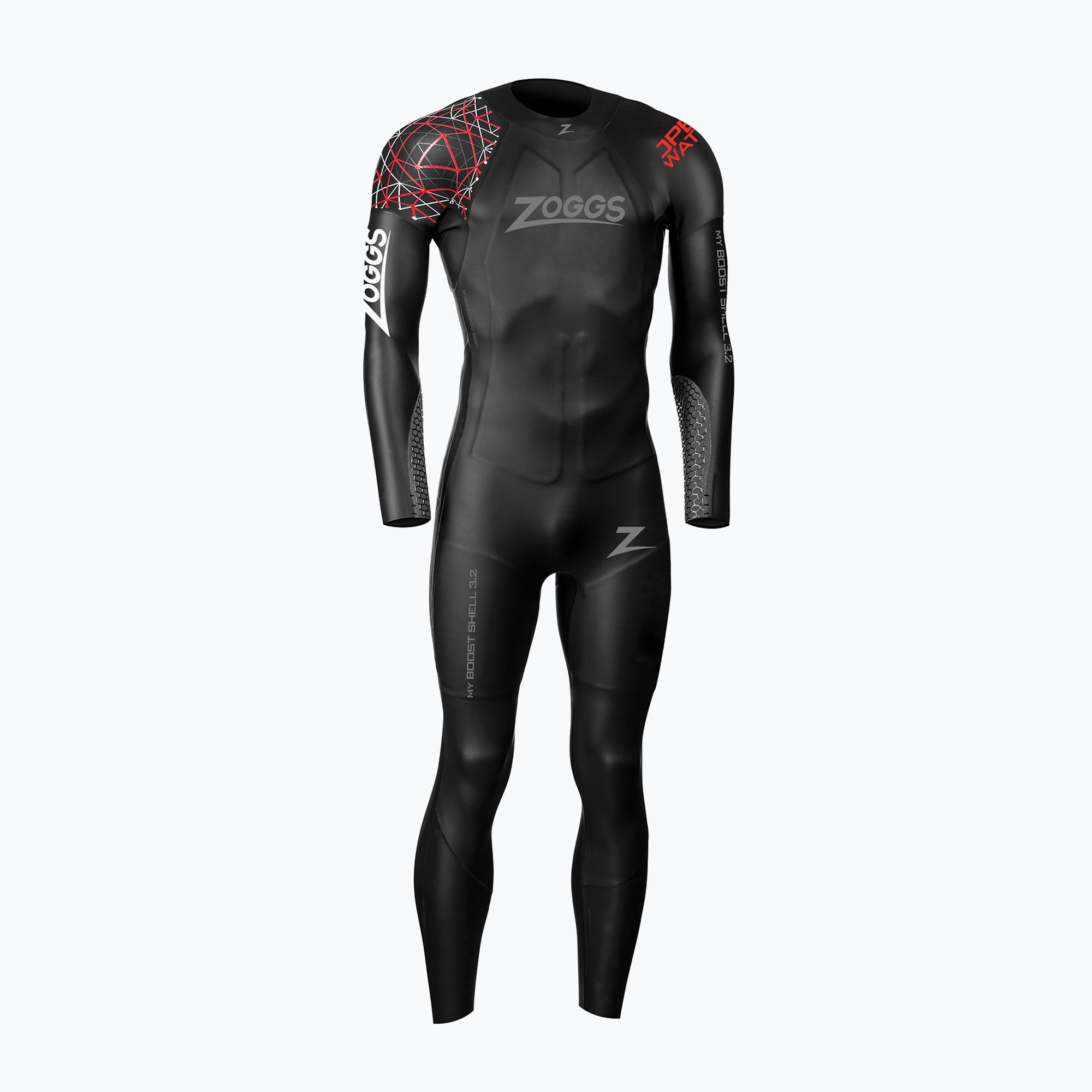 Pianka do pływania męska Zoggs Ow Myboost Shell Fs 3.2 mm black/red 