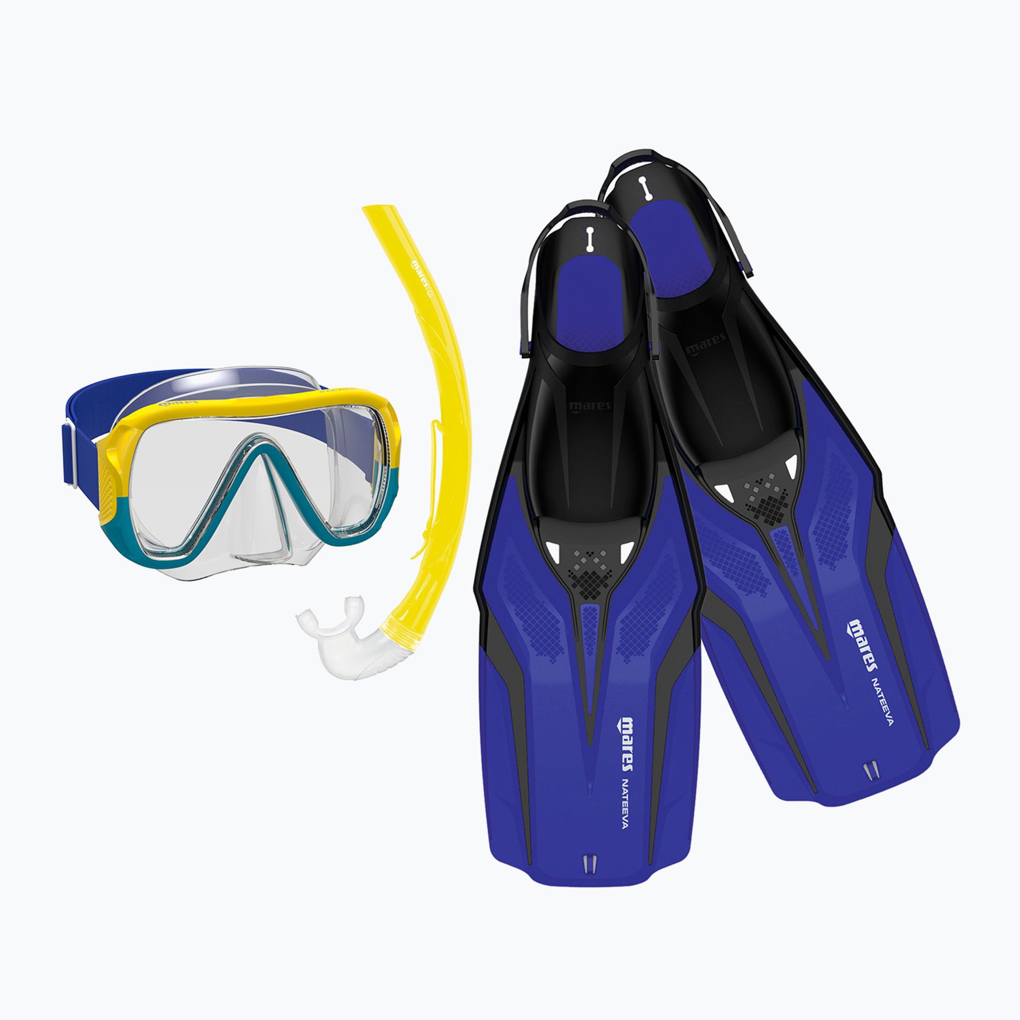 Zestaw do snorkelingu dziecięcy Mares Nateeva Keewee Junior blue 