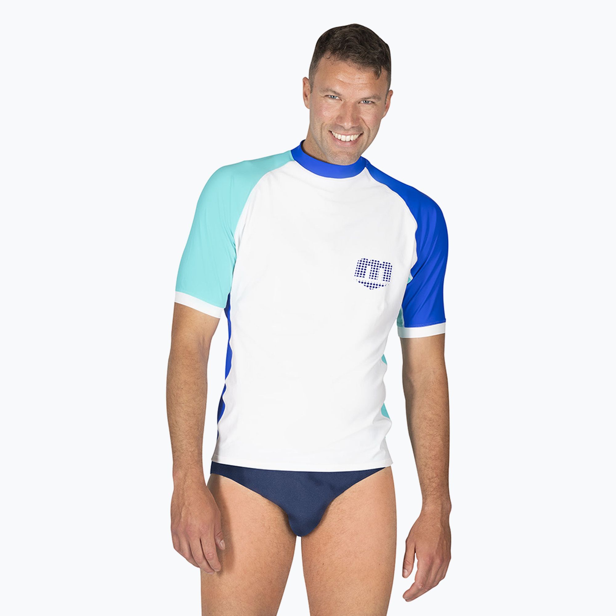Koszulka do pływania męska Mares Rashguard Shield white 