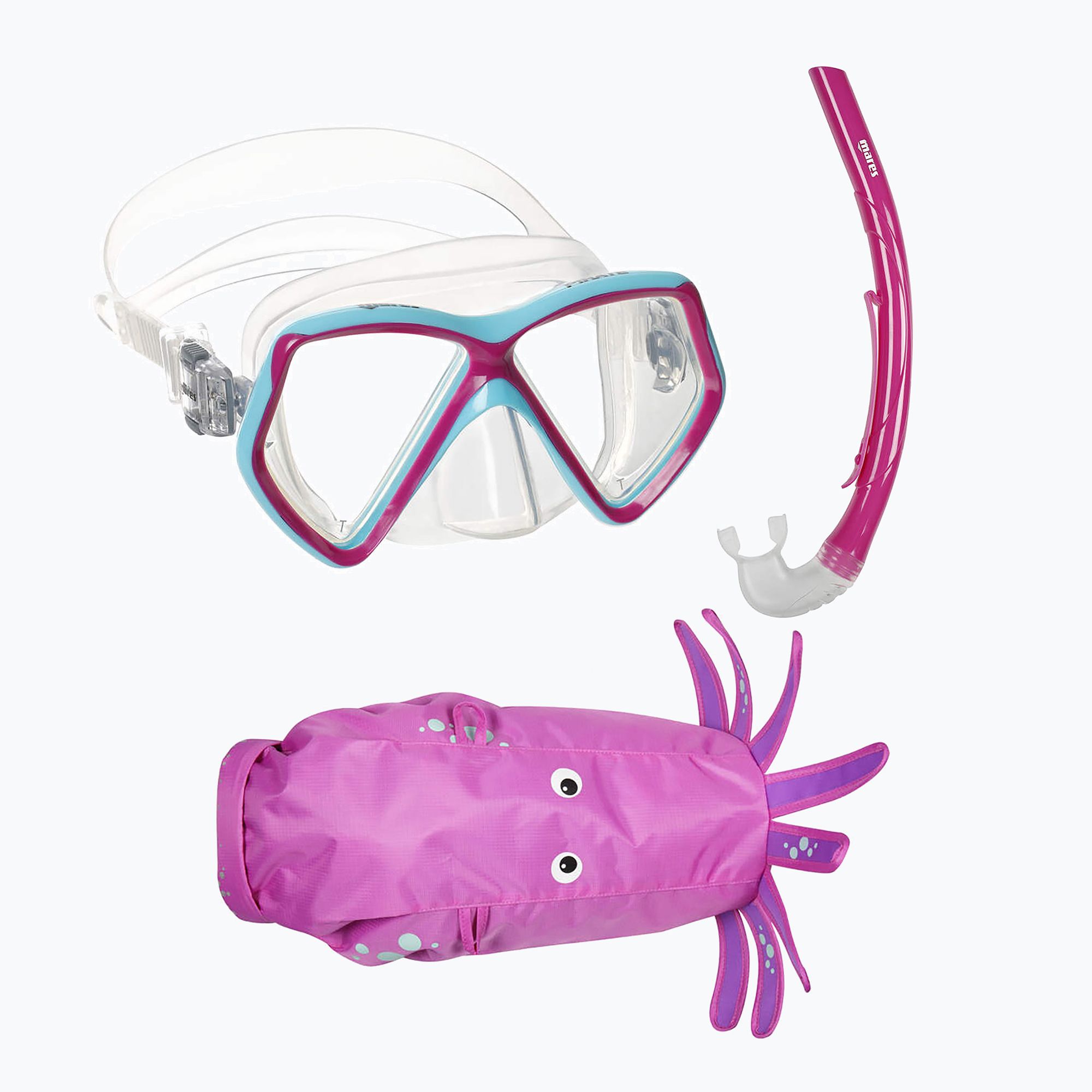 Zestaw do snorkelingu dziecięcy Mares Combo Zoo magenta 