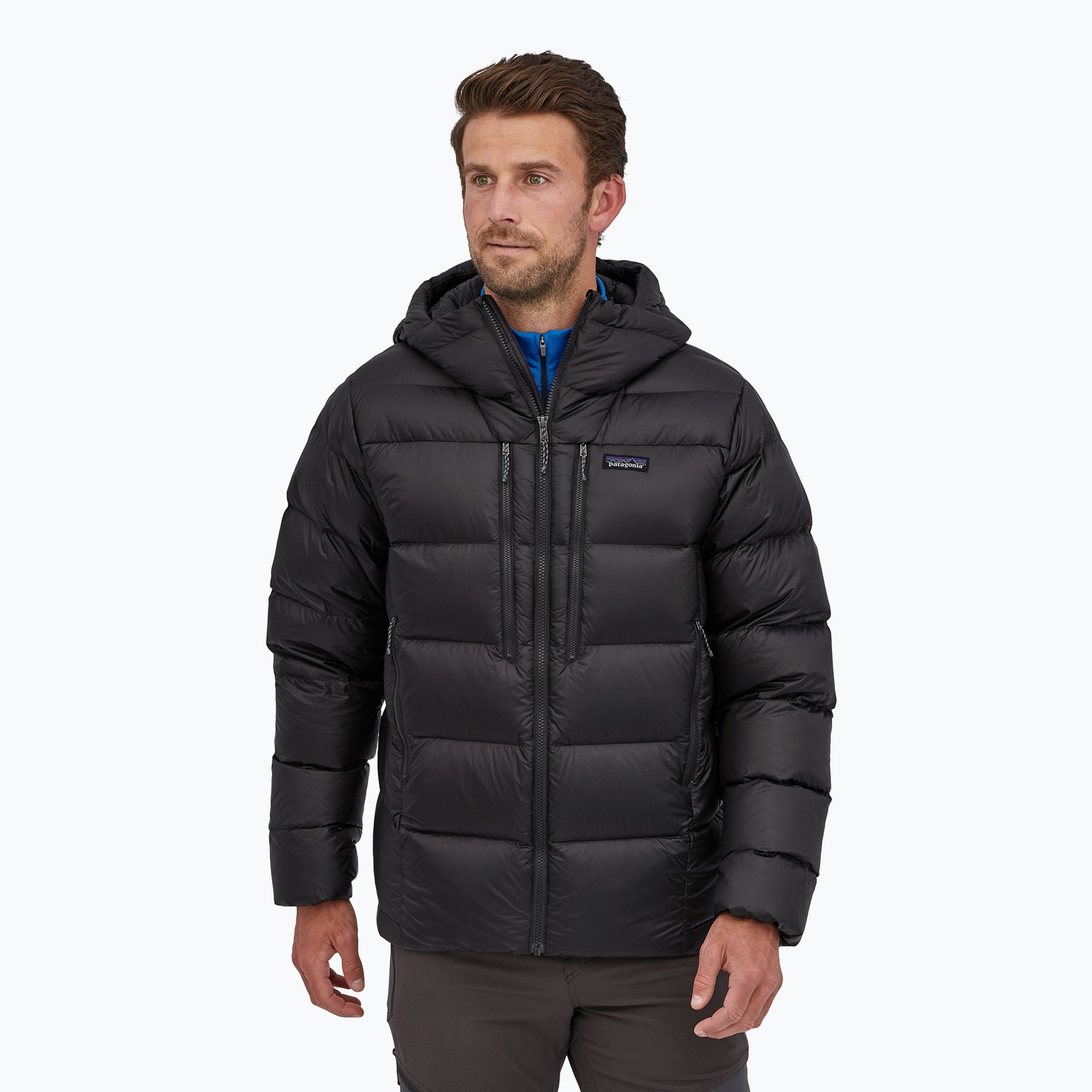 Kurtka puchowa męska Patagonia Fitz Roy Down Hoody black 