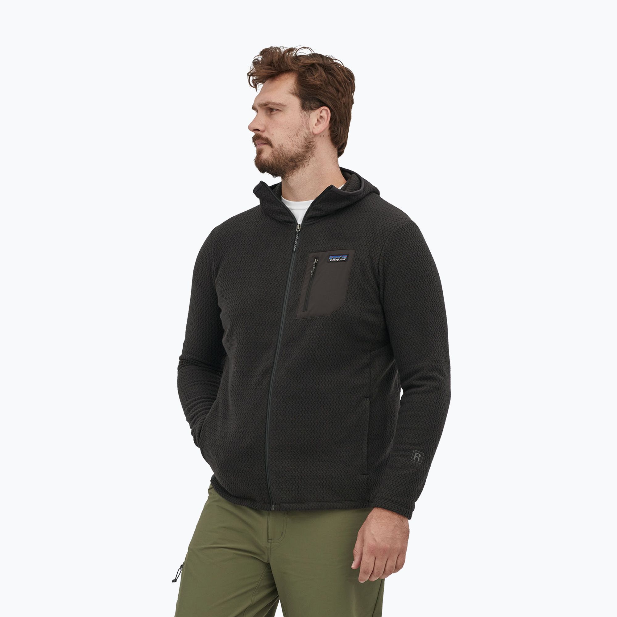 Bluza trekkingowa męska Patagonia R1 Air Full-Zip black 