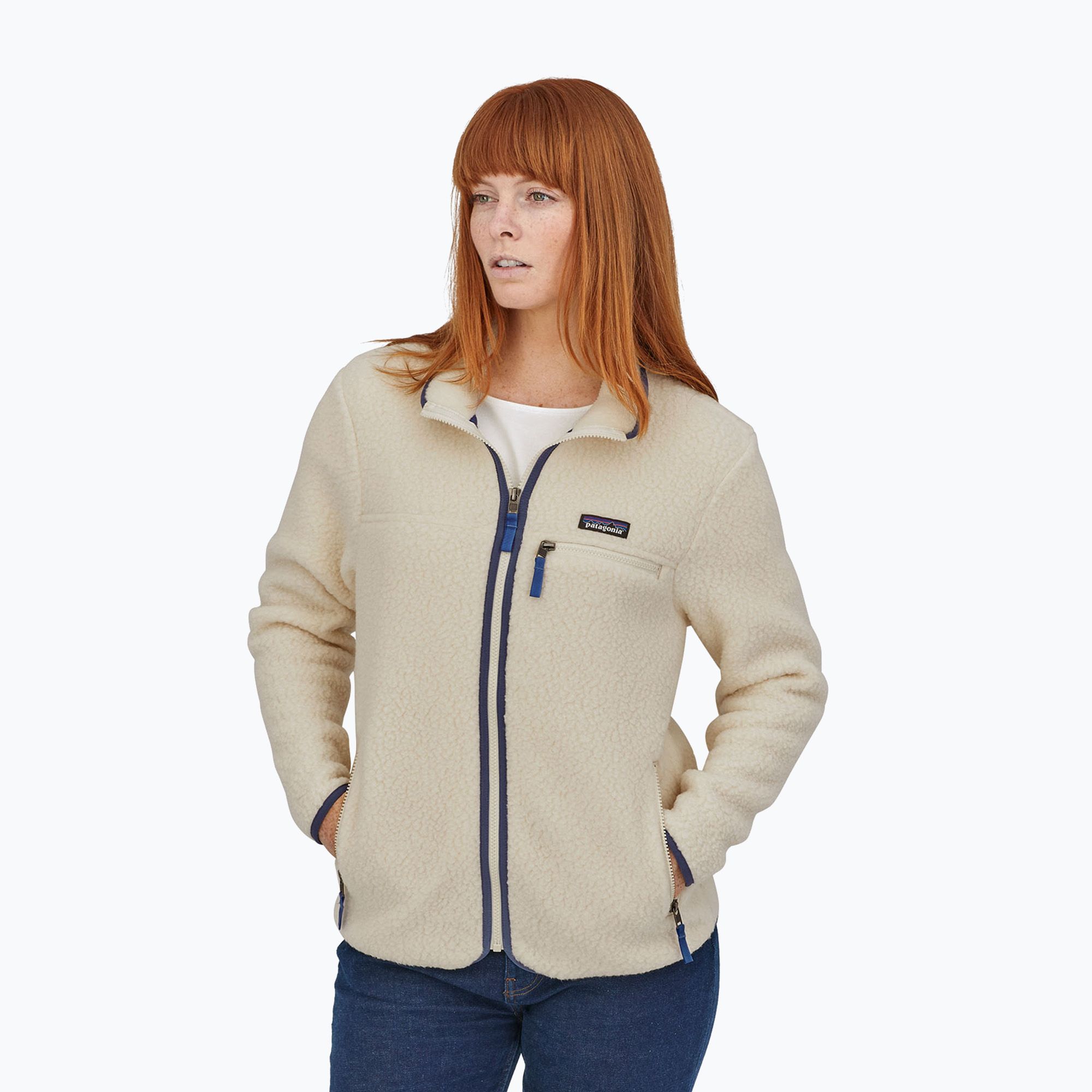 Bluza polarowa damska Patagonia Retro Pile natural 