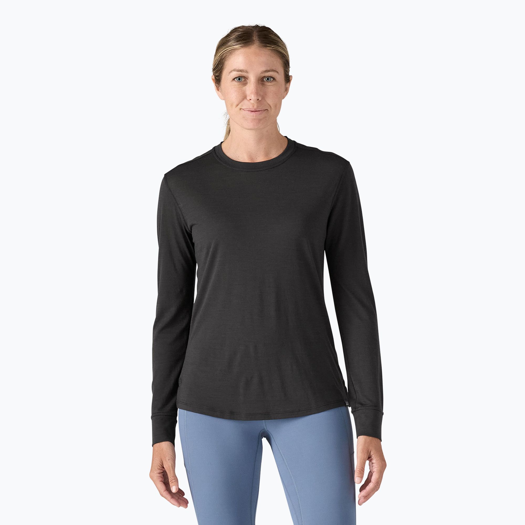 Longsleeve damski Patagonia Cap Cool Merino Blend black 