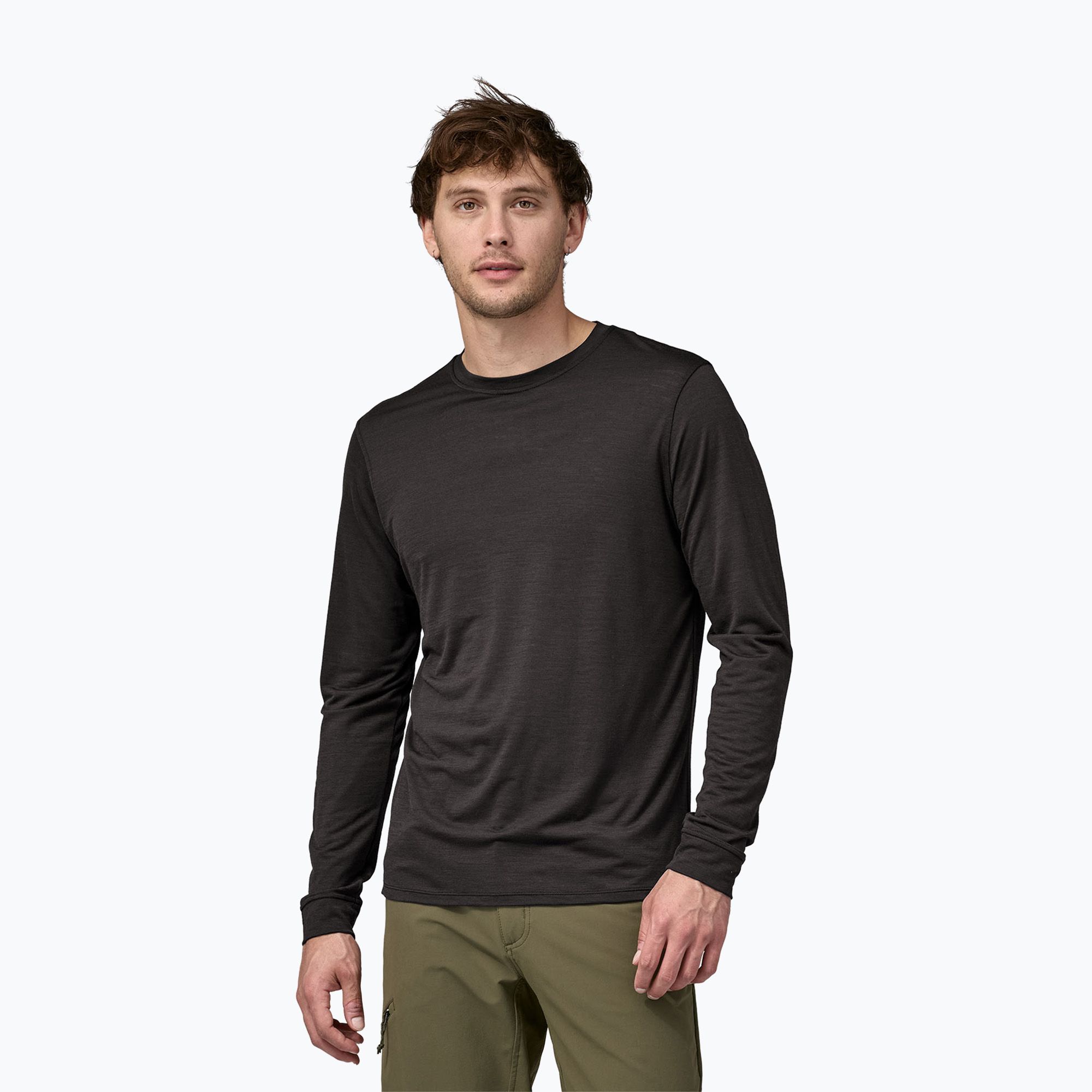 Longsleeve męski Patagonia Cap Cool Merino Blend black 