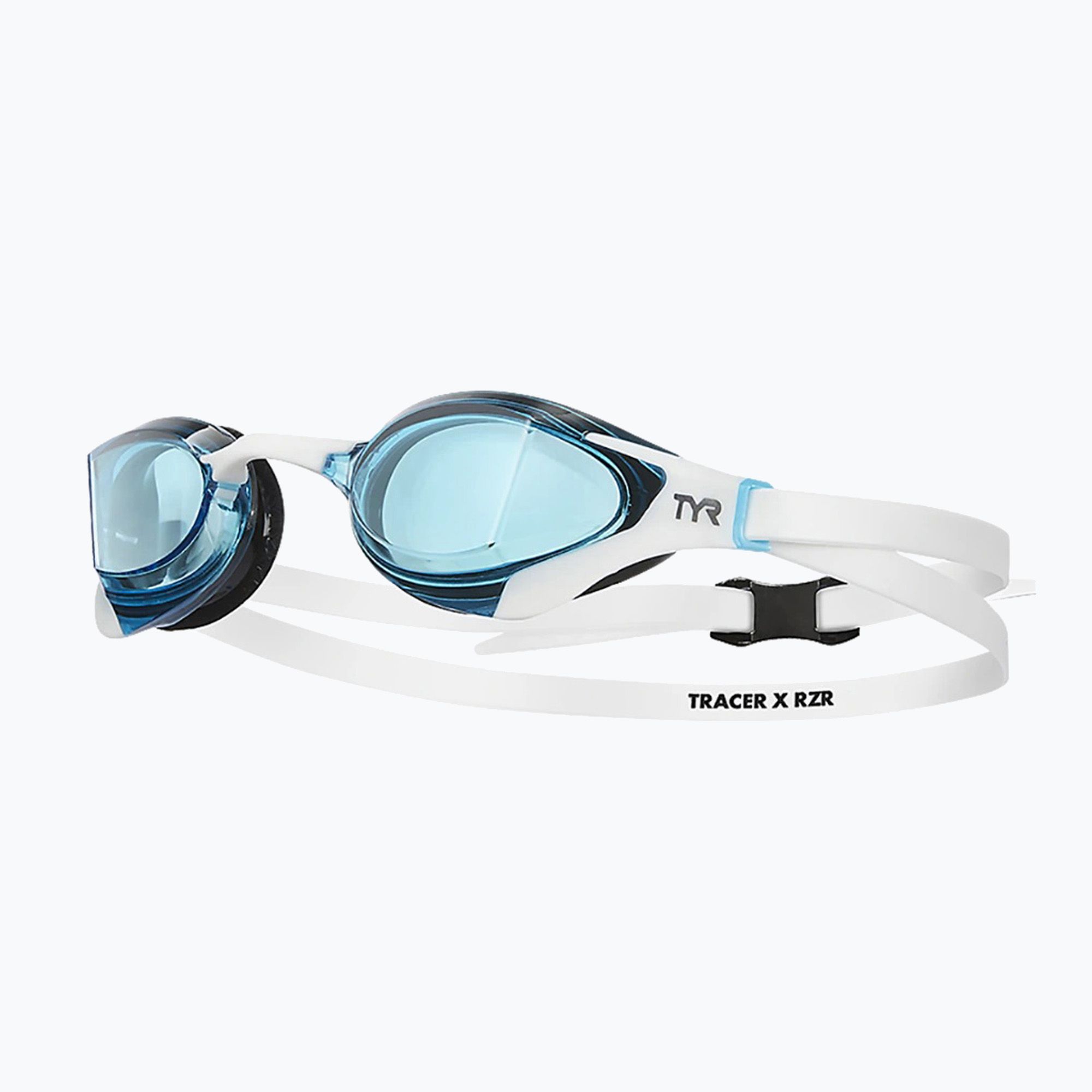 Okulary do pływania TYR Tracer-X RZR Racing blue/ white/ white 