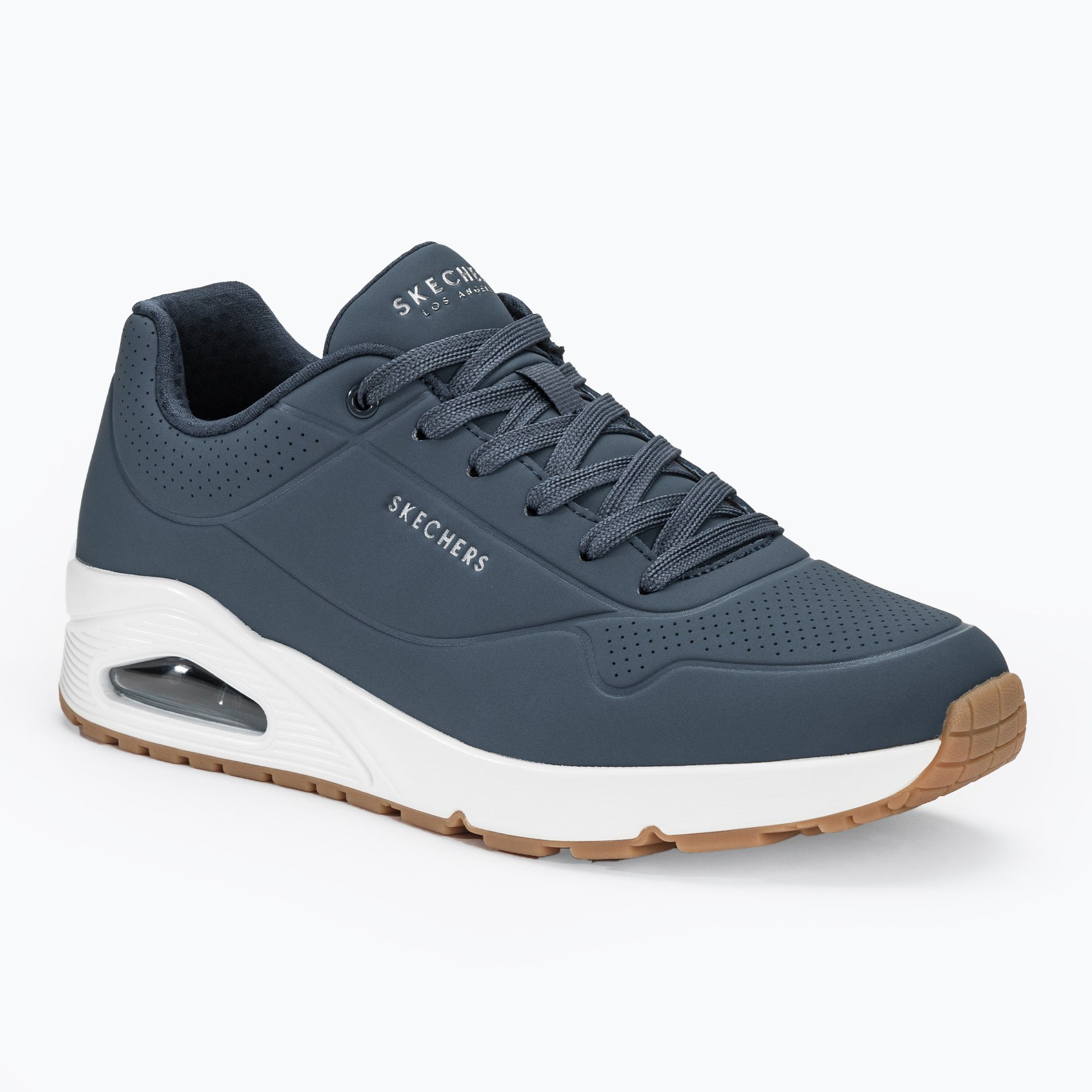 Buty męskie SKECHERS Uno Stand On Air navy/white 