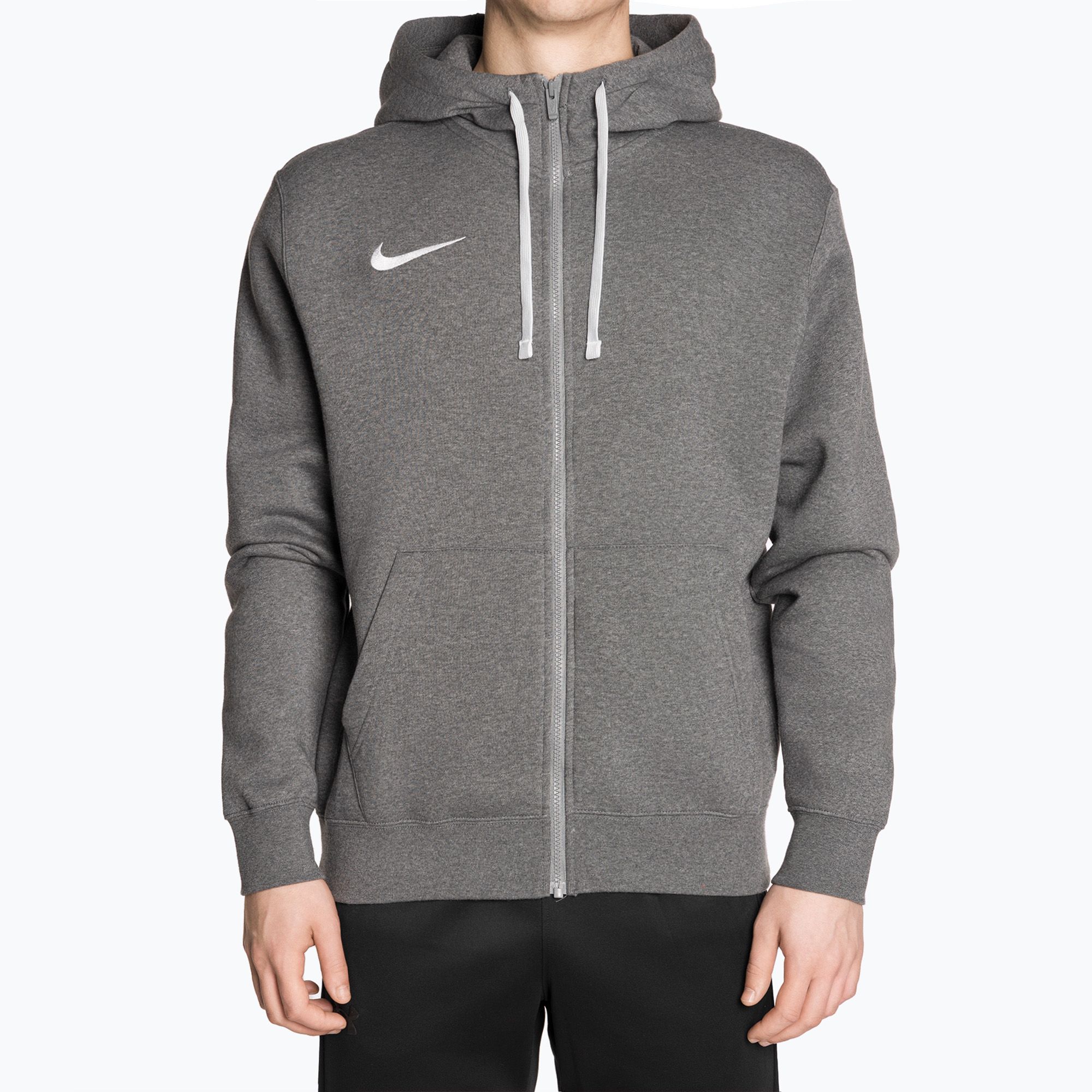 Bluza męska Nike Park 20 Full Zip Hoodie charcoal heahter/white 