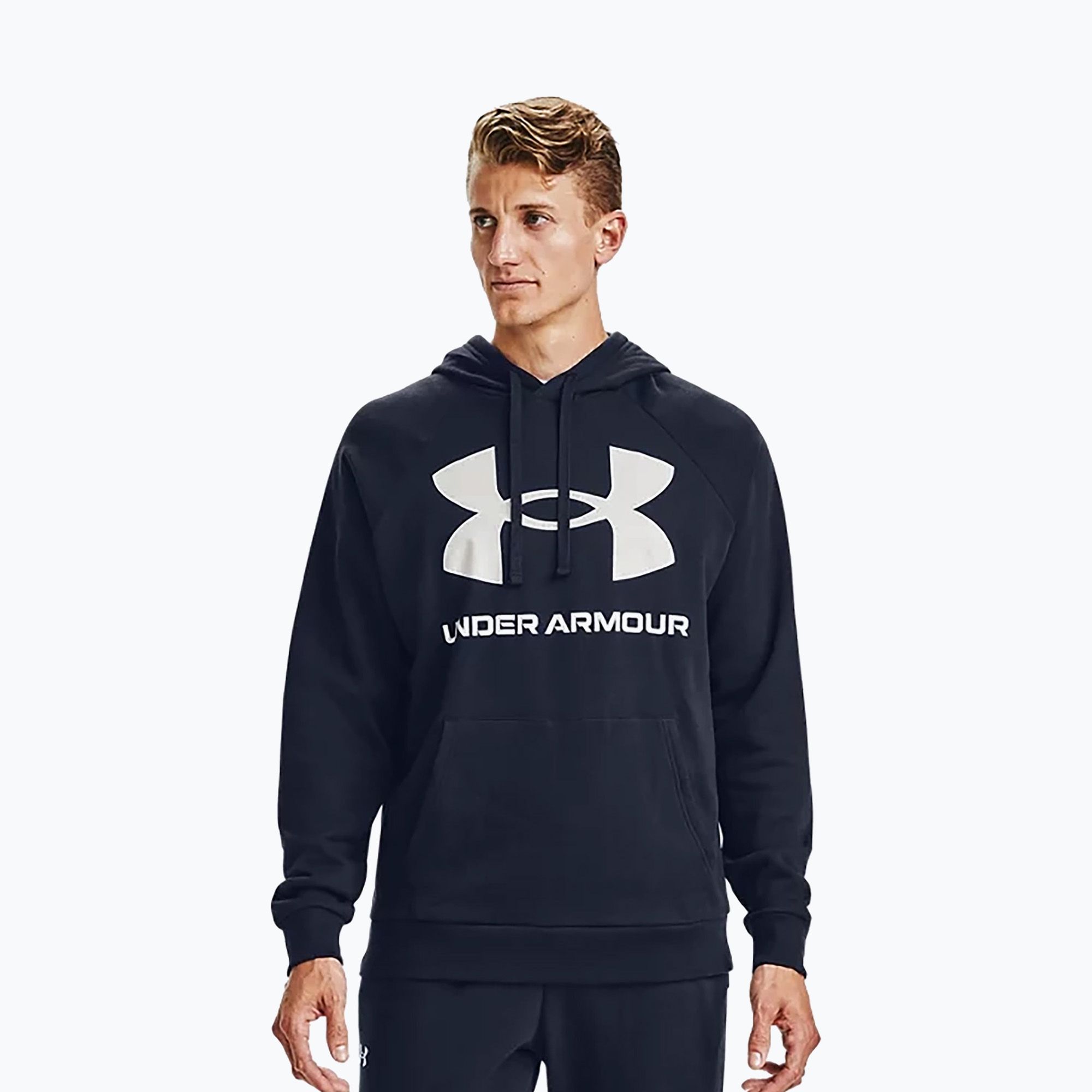 Bluza męska Under Armour Rival Fleece Big Logo HD midnight navy/onyx white 