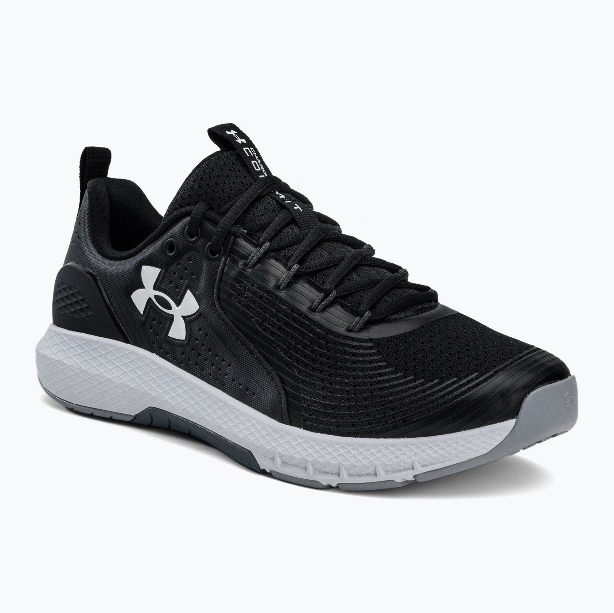 Buty treningowe męskie Under Armour Charged Commit Tr 3 black/white/white 