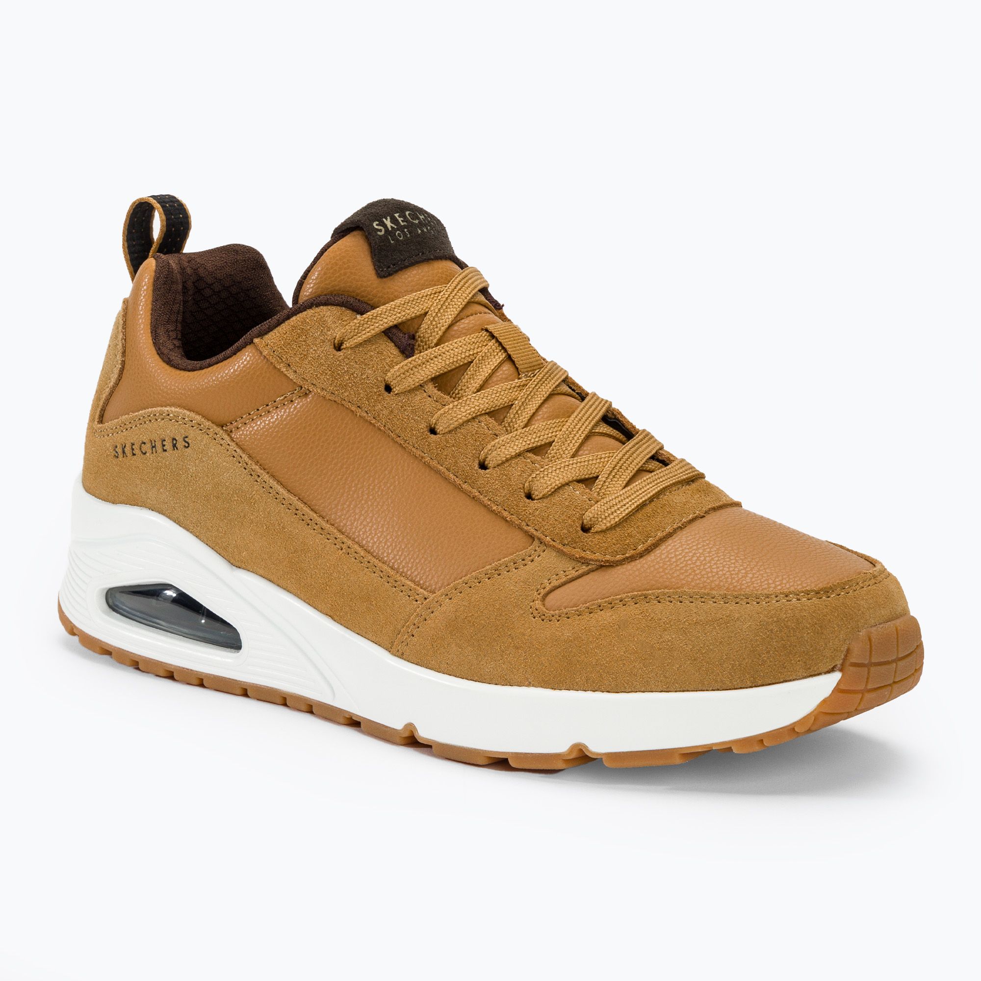 Buty męskie SKECHERS Uno Stacre whiskey/white 