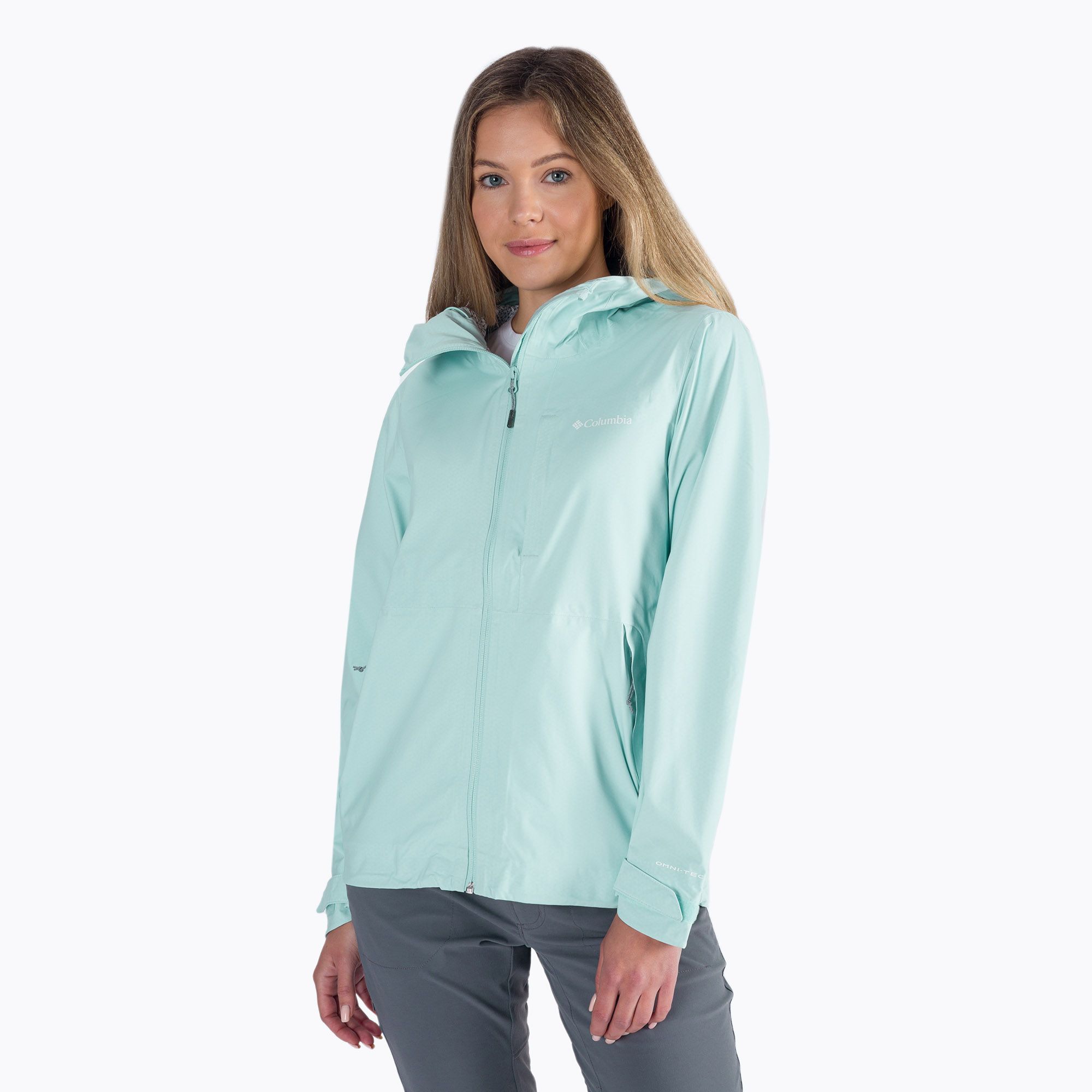 Kurtka przeciwdeszczowa damska Columbia Omni-Tech Ampli-Dry icy morn 