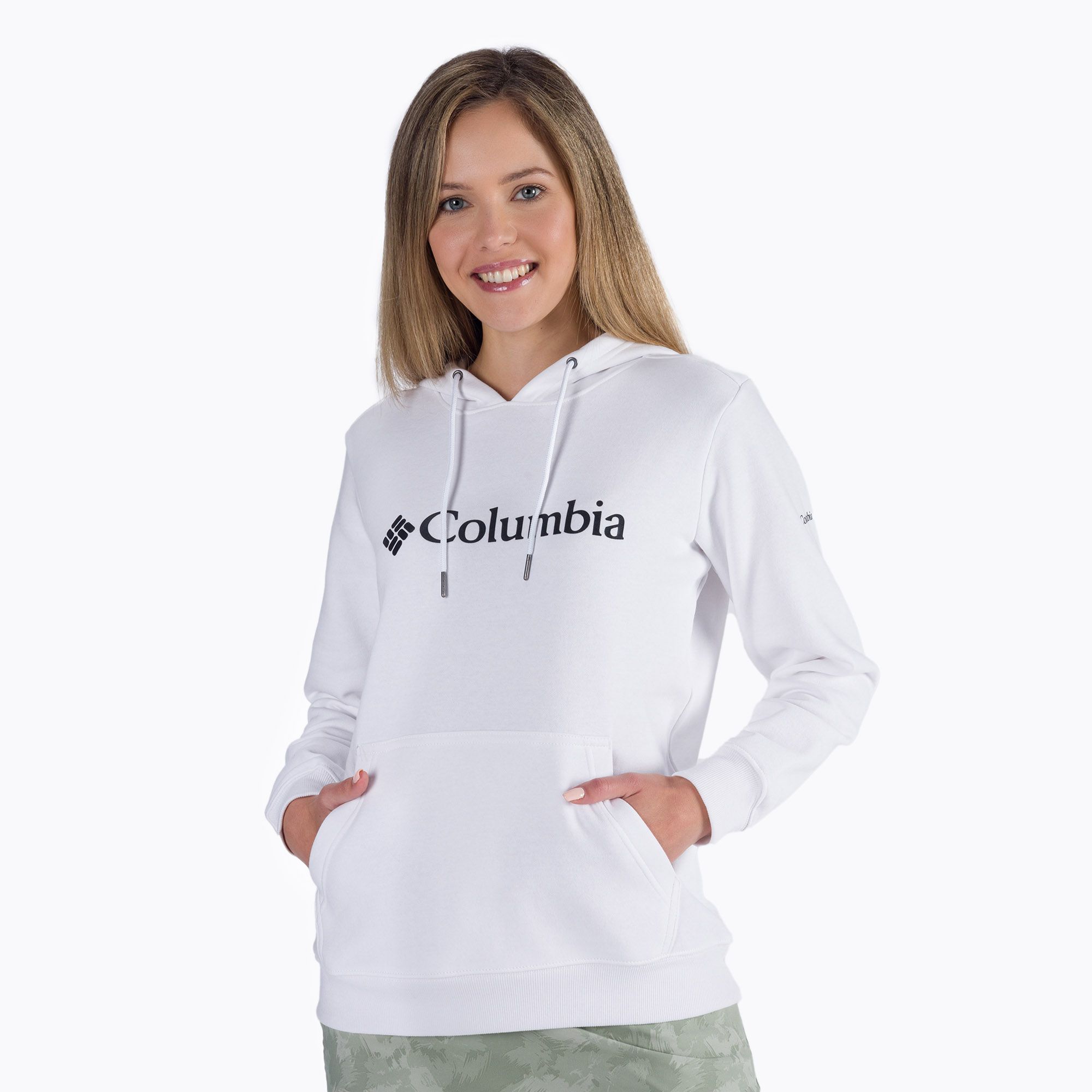 Bluza damska Columbia Logo Hoodie white 