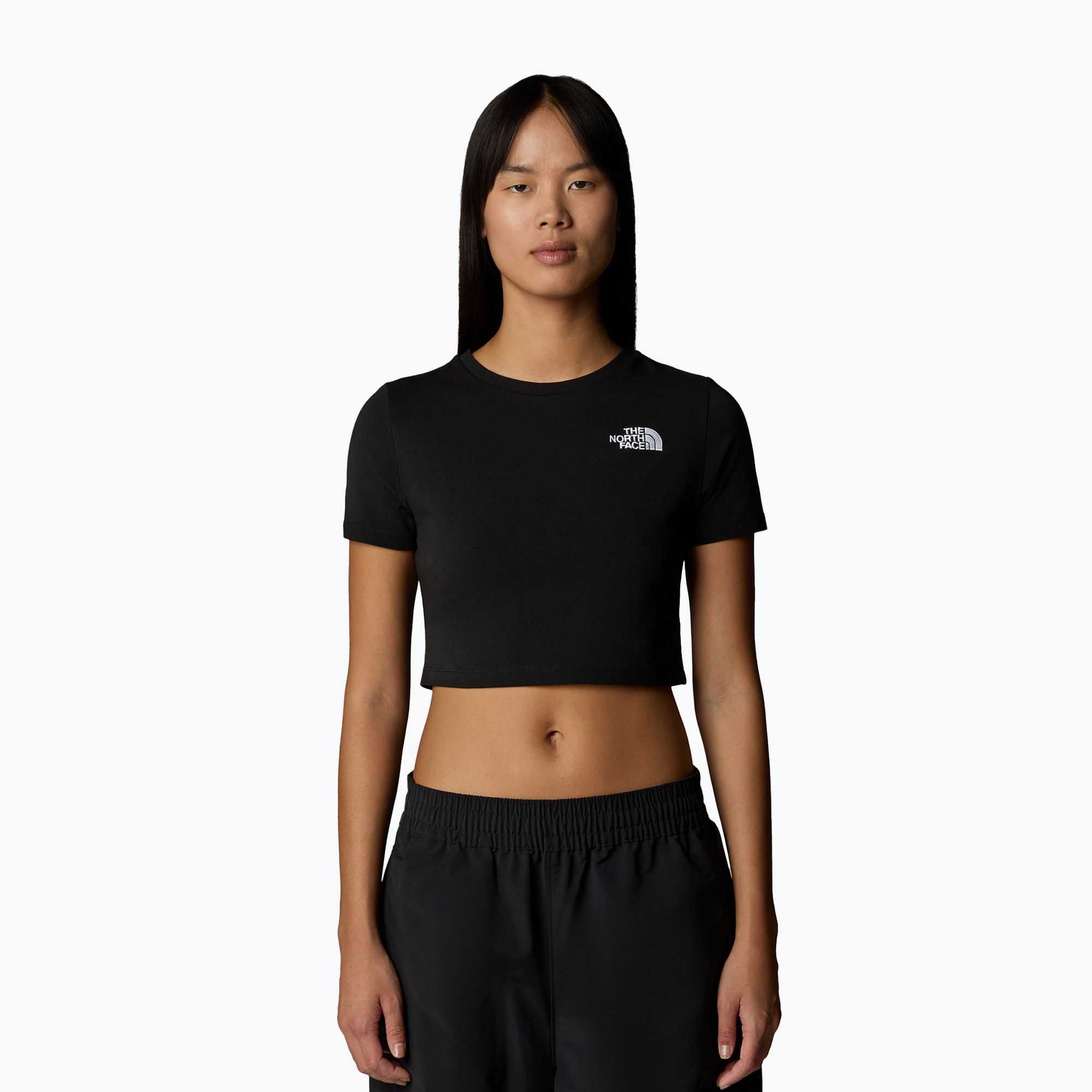 Koszulka damska The North Face Essential Cropped Slim Tee tnf black 