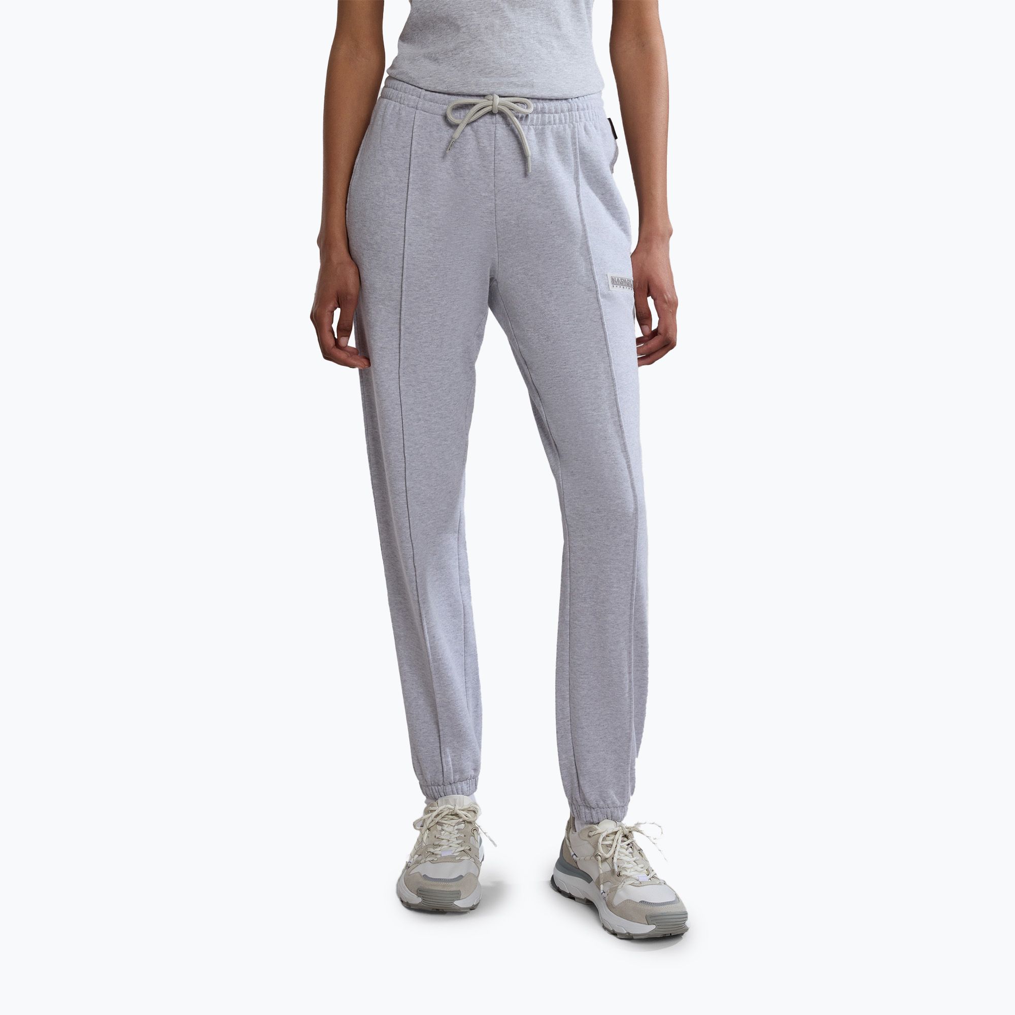 Spodnie damskie Napapijri M-Iaato light grey mel 