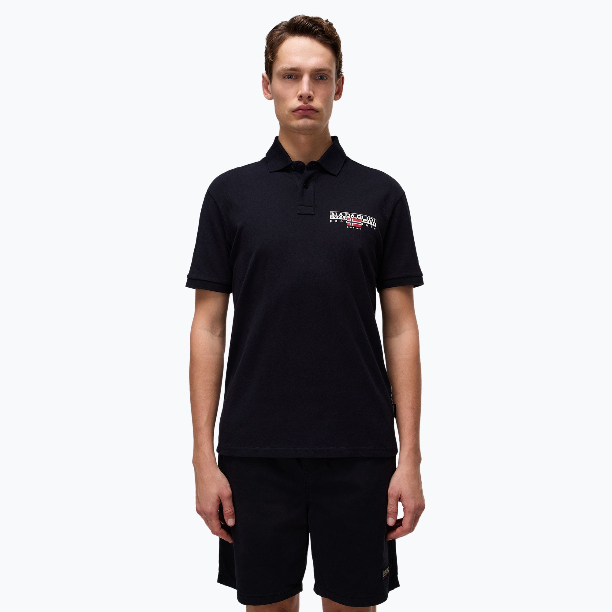 Koszulka polo męska Napapijri E-Aylmer black 041 