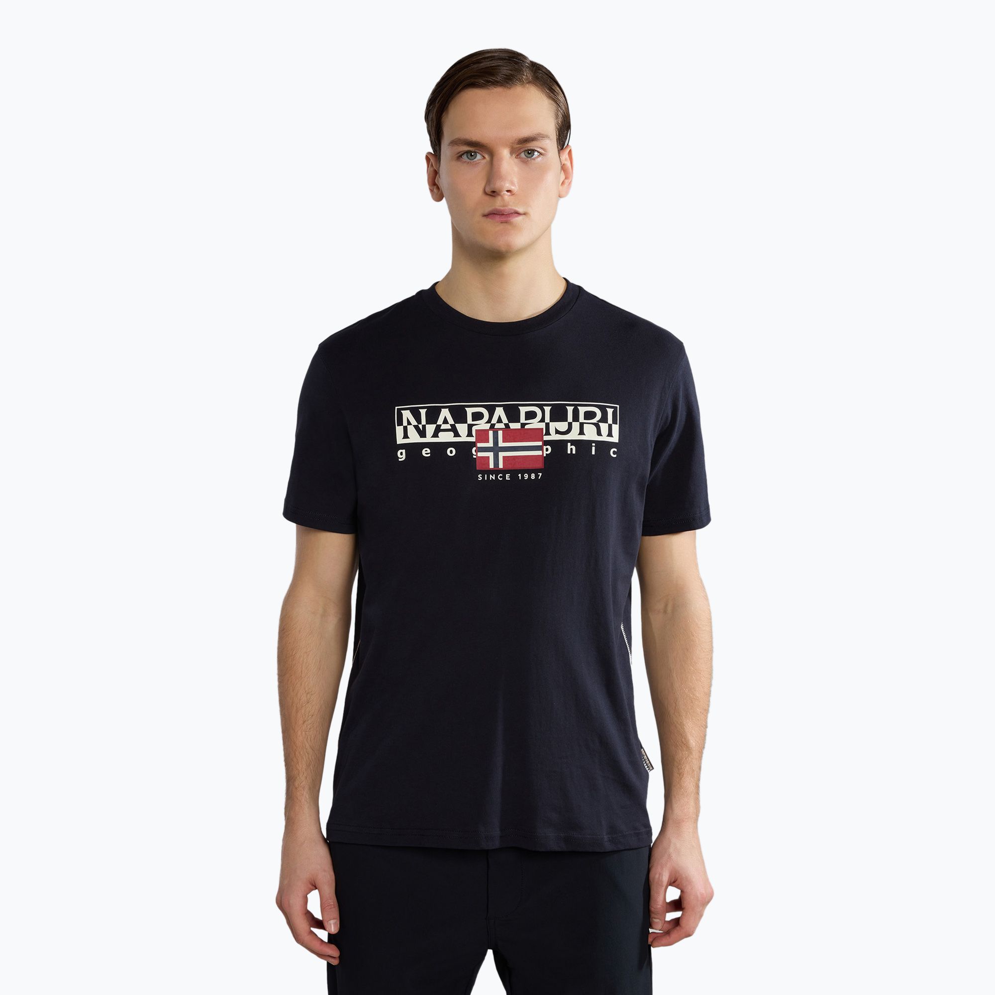 Koszulka męska Napapijri S-Aylmer black 041 