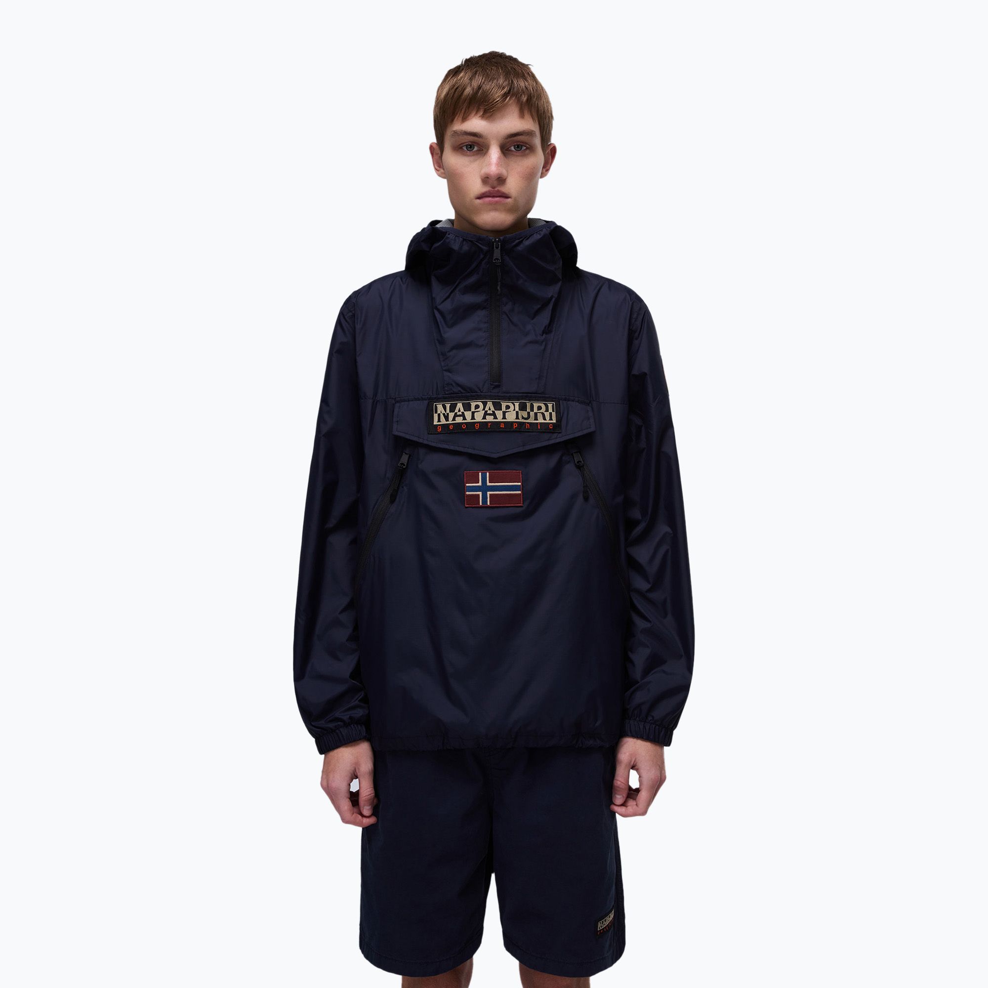 Kurtka przeciwdeszczowa męska Napapijri Rainforest WB PKT V2 blu marine 
