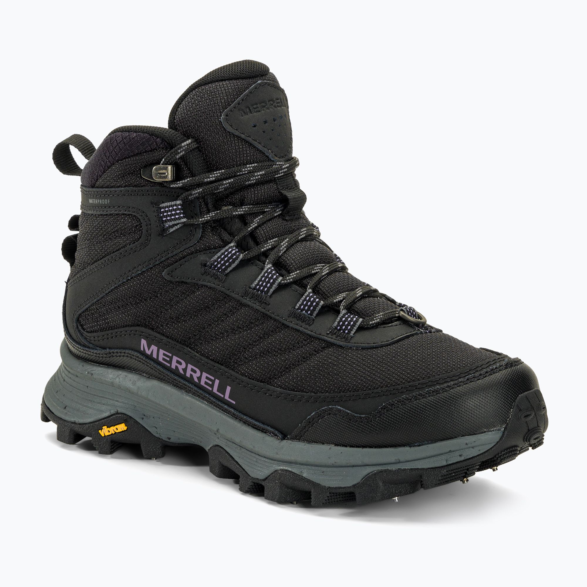 Buty turystyczne damskie Merrell Moab Speed Thermo Spike Mid WP black 