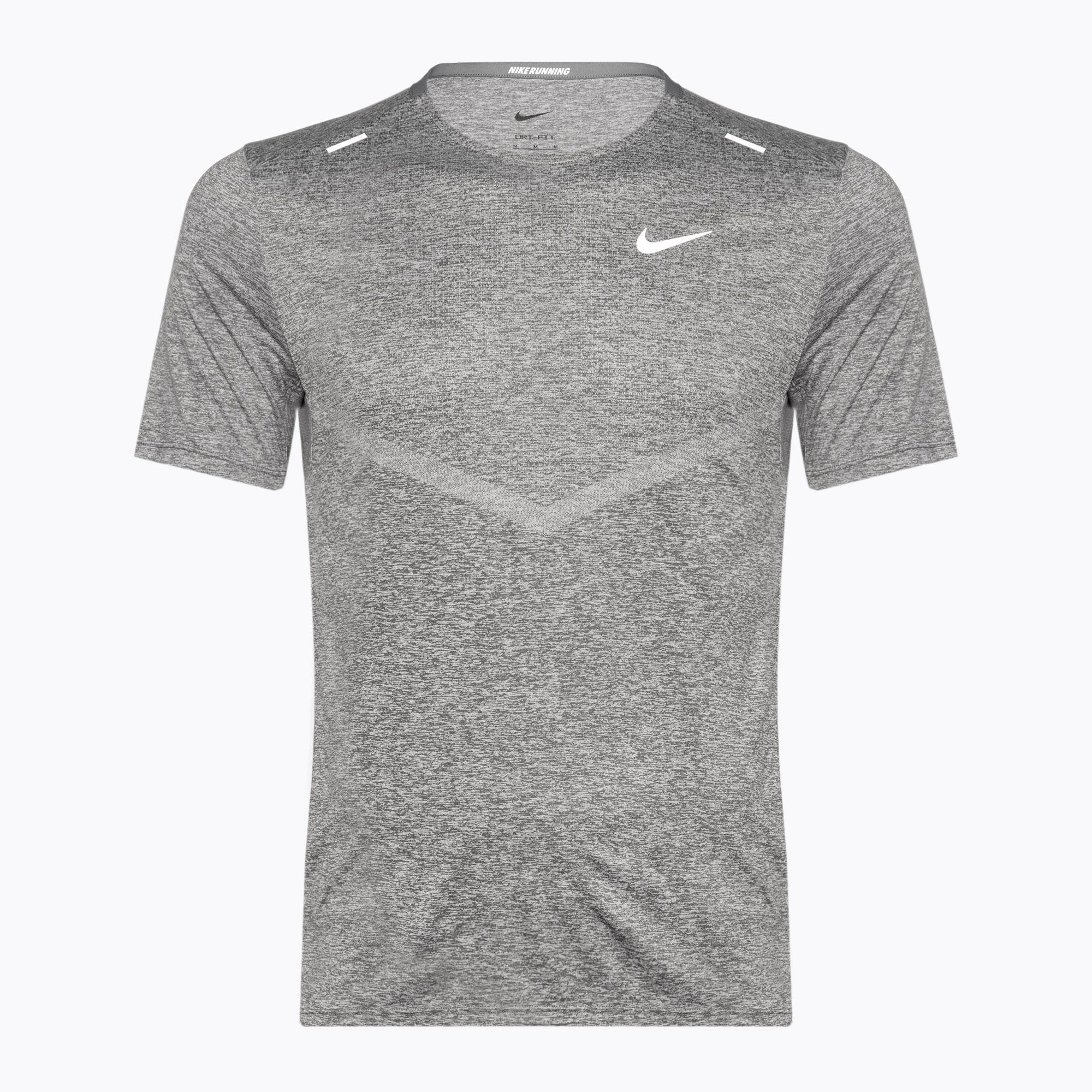 Koszulka do biegania męska Nike Dri-Fit Rise 365 smoke grey/heather 