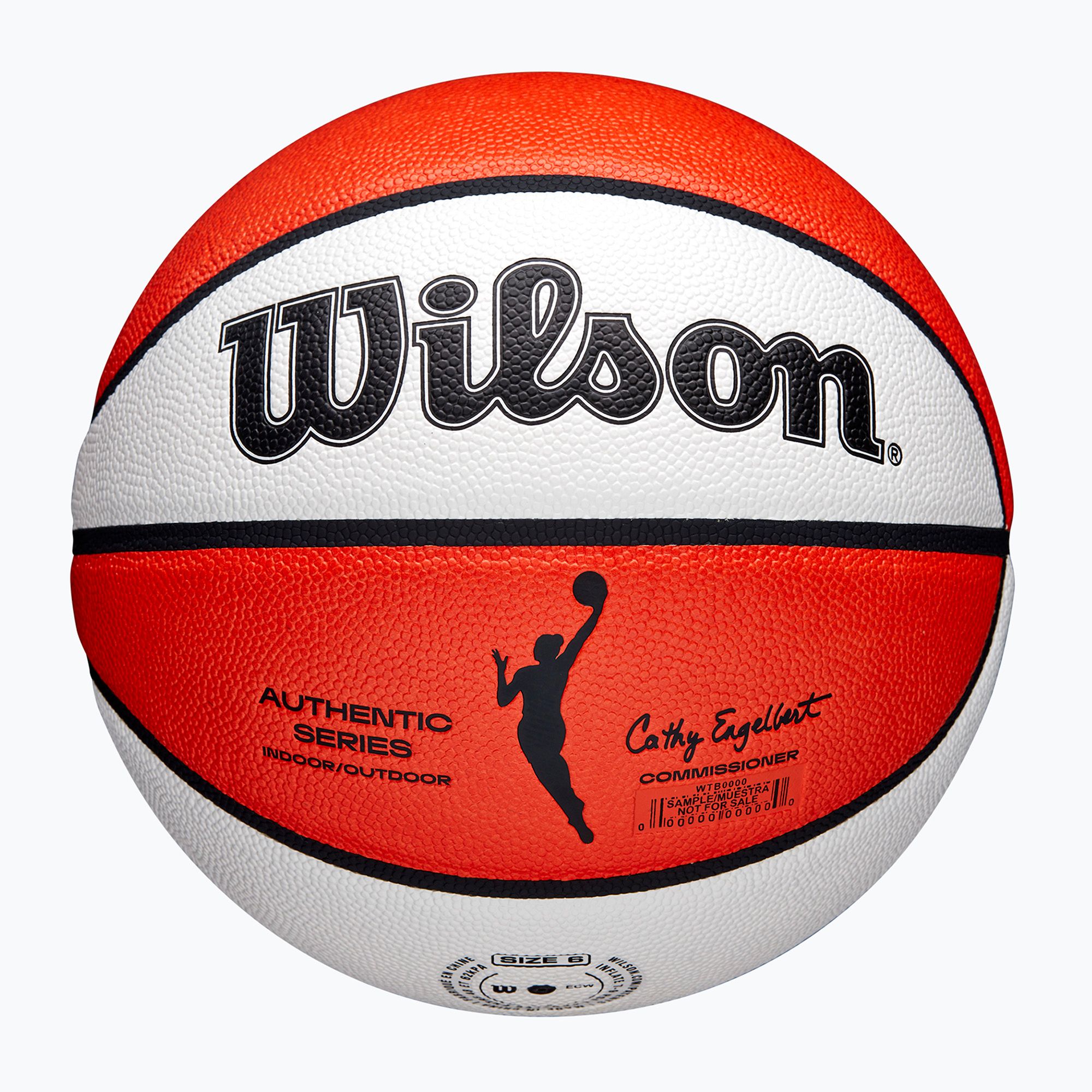Piłka do koszykówki Wilson WNBA Authentic Indoor Outdoor orange/white rozmiar 6 