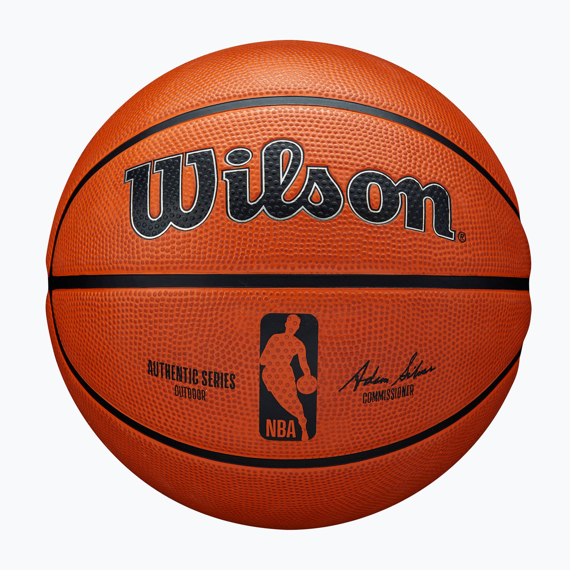 Piłka do koszykówki dziecięca Wilson NBA Authentic Series Outdoor brown rozmiar 5 