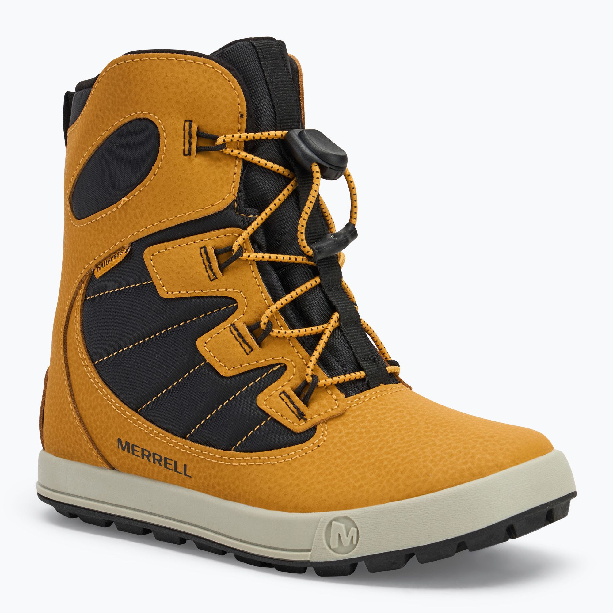 Śniegowce dziecięce Merrell Snow Bank 4.0 Wtrpf wheat 