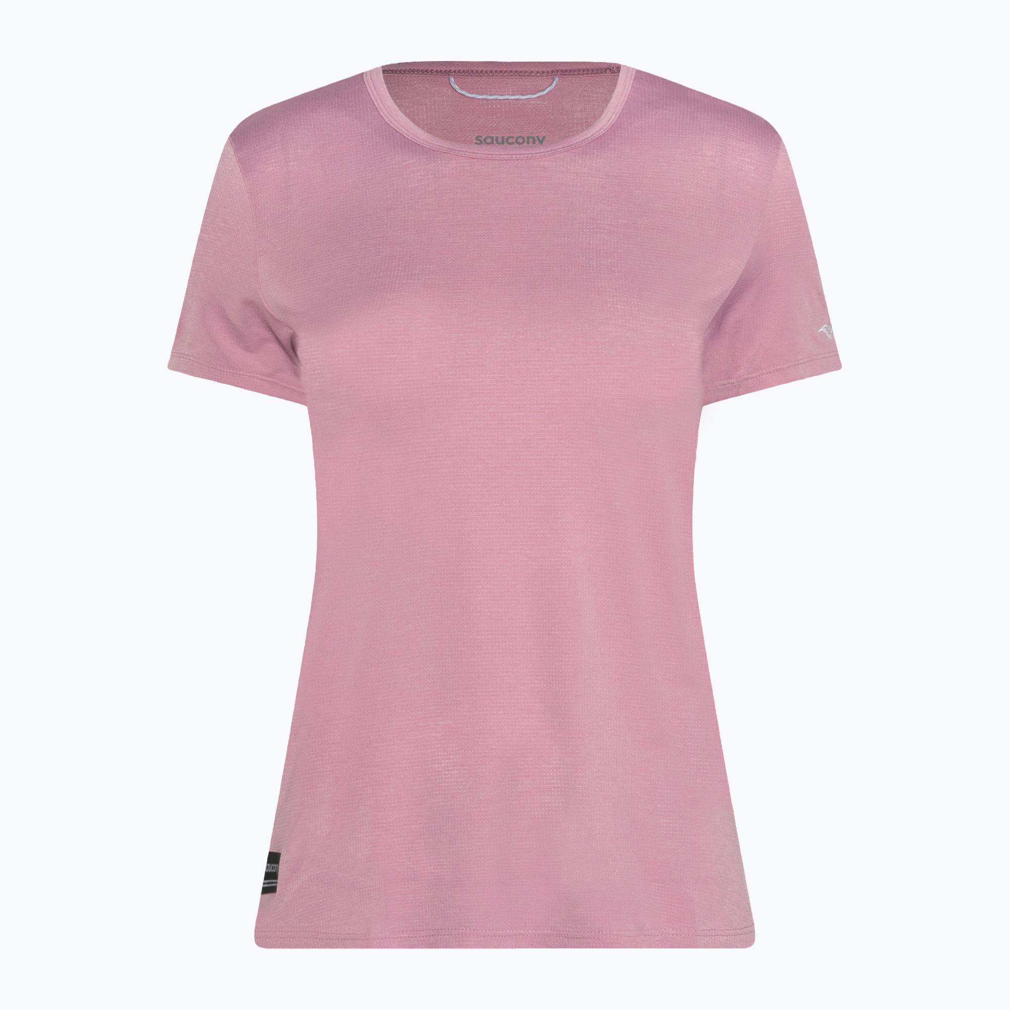 Koszulka do biegania damska Saucony Stopwatch orchid heather 