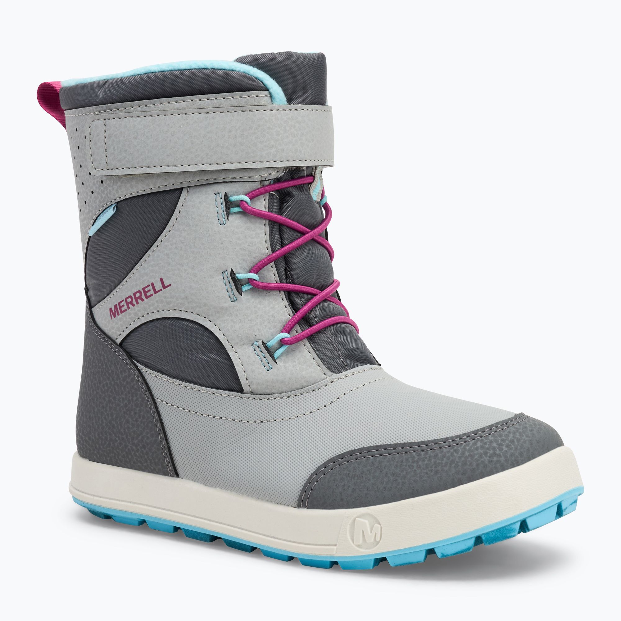 Śniegowce dziecięce Merrell Snow Storm 3.0 Wtrpf grey/turq 