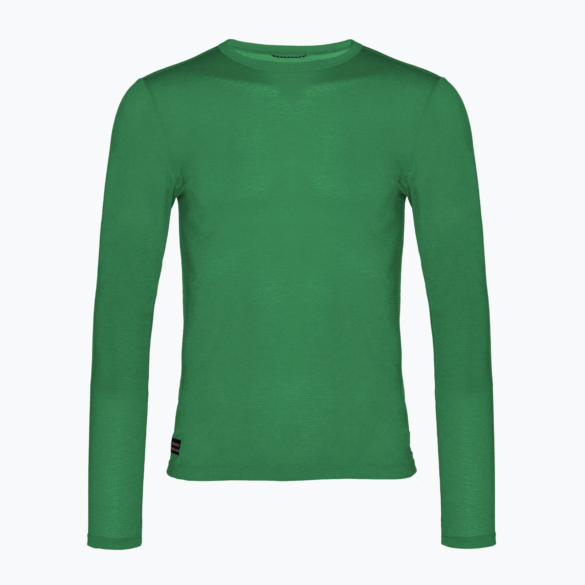 Longsleeve do biegania męski Saucony Stopwatch juniper heather 