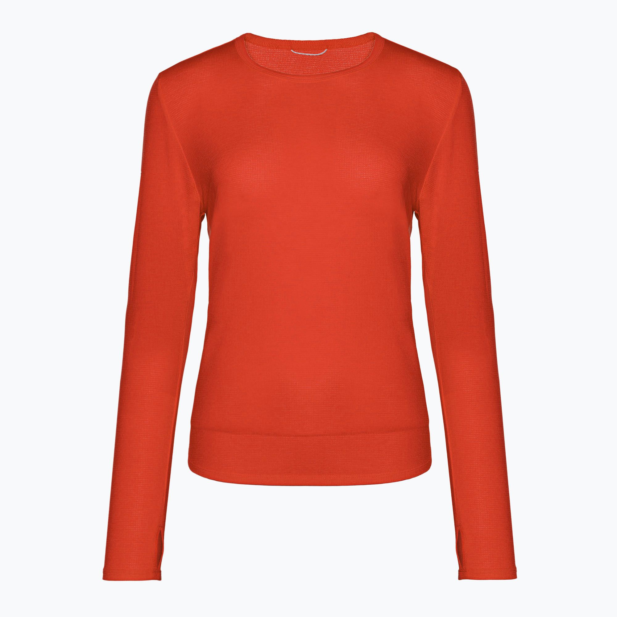 Longsleeve do biegania damski Saucony Stopwatch cayenne heather 