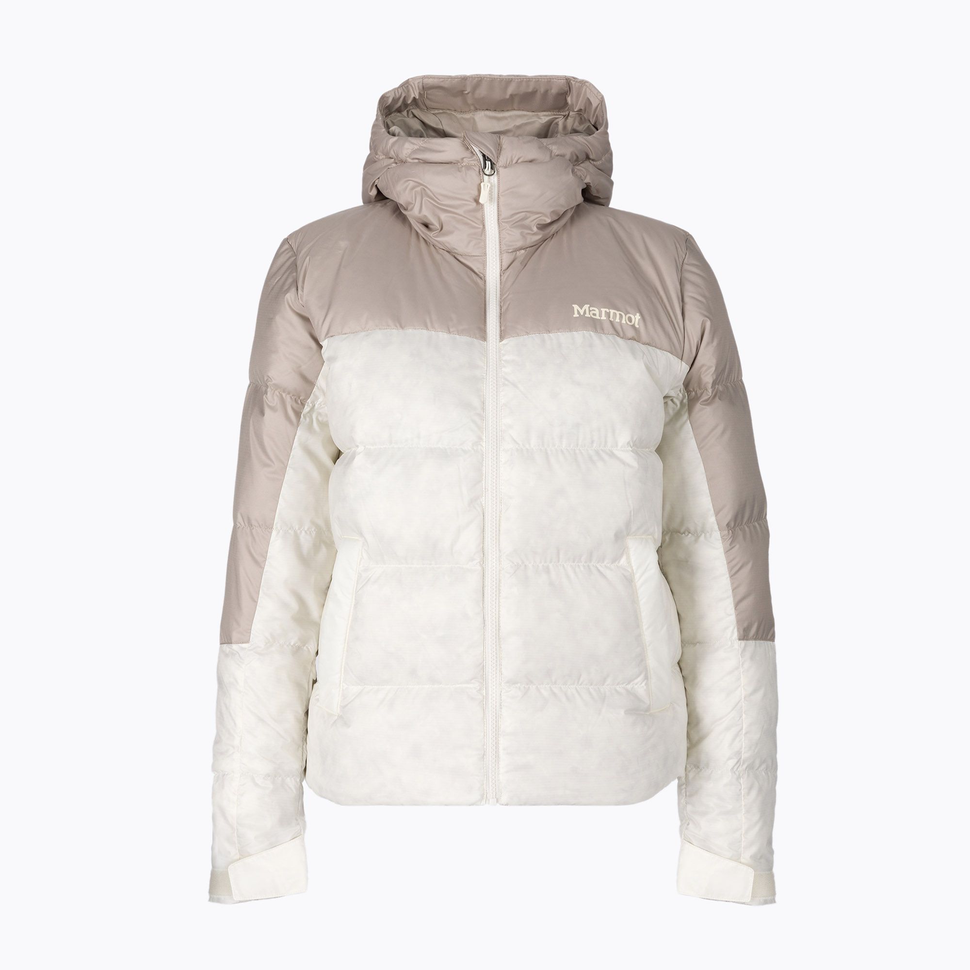 Kurtka puchowa damska Marmot Guides Down Hoody papyrus/sandbar 