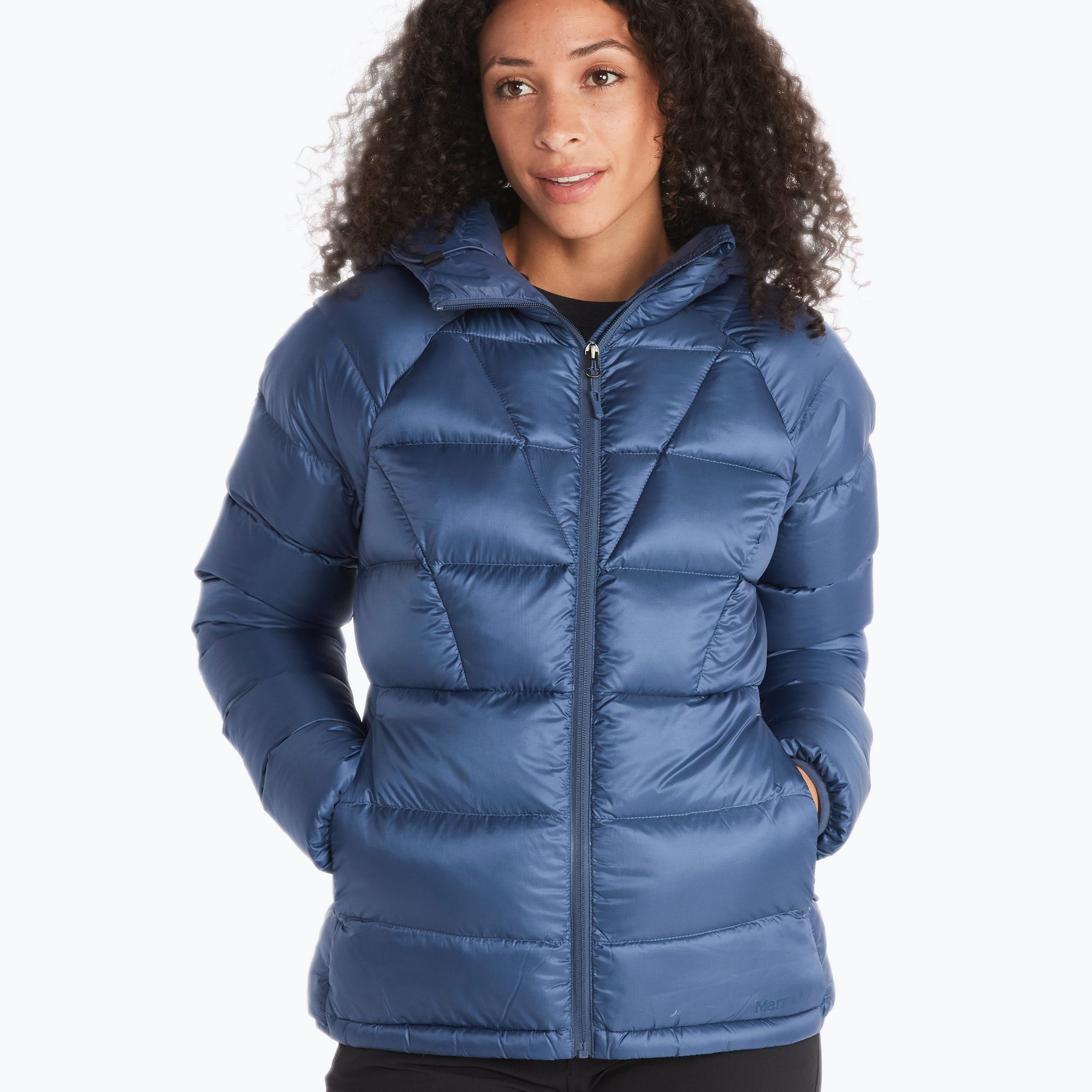 Kurtka puchowa damska Marmot Hype Down Hoody storm 