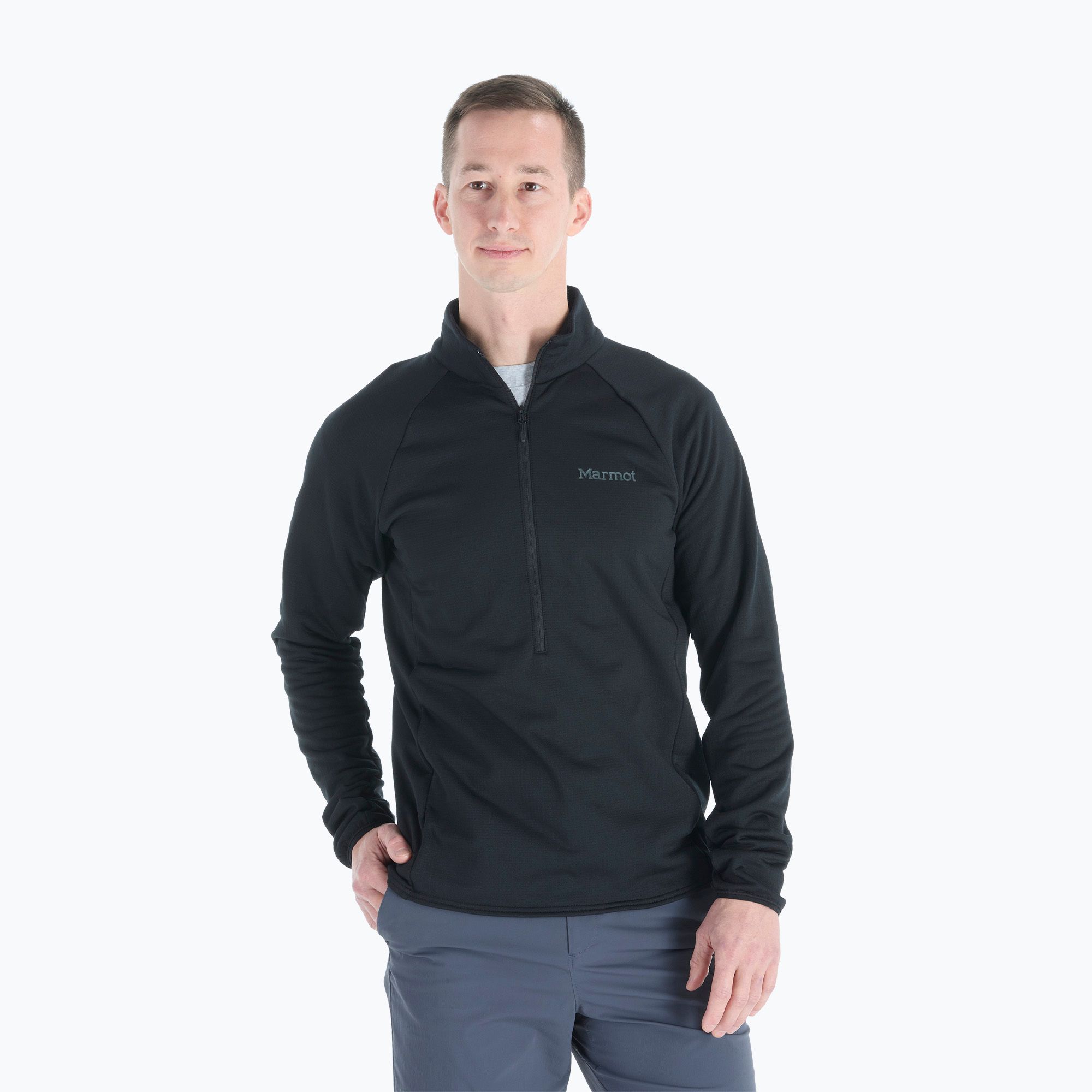 Bluza polarowa męska Marmot Leconte Fleece 1/2 Zip black 
