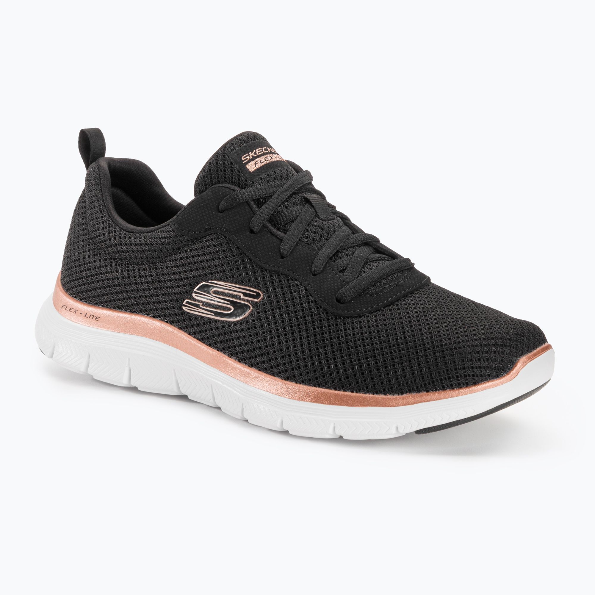 Buty damskie SKECHERS Flex Appeal 4.0 Brilliant View black/rose gold 