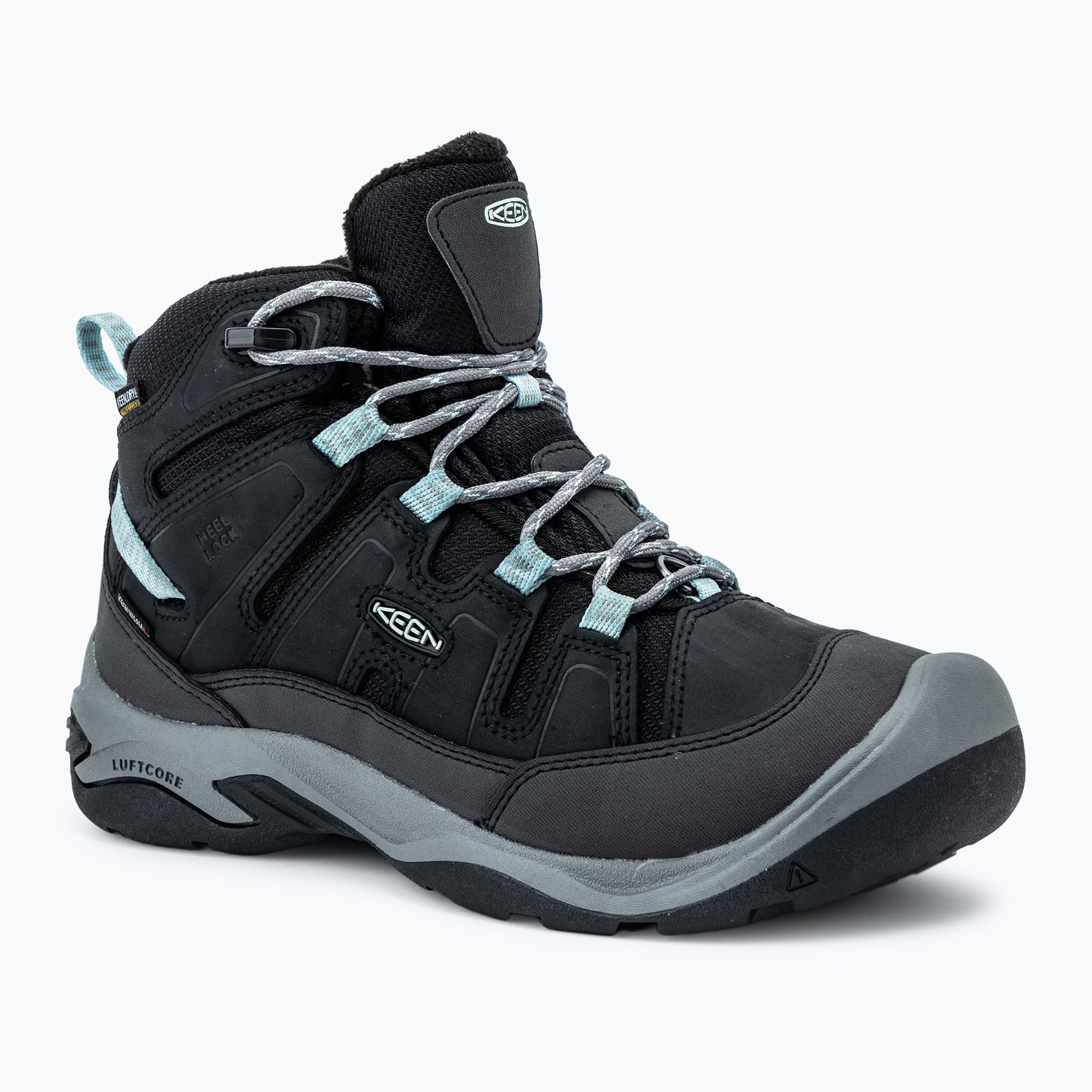 Buty turystyczne damskie KEEN Circadia Mid Polar black/cloud blue 