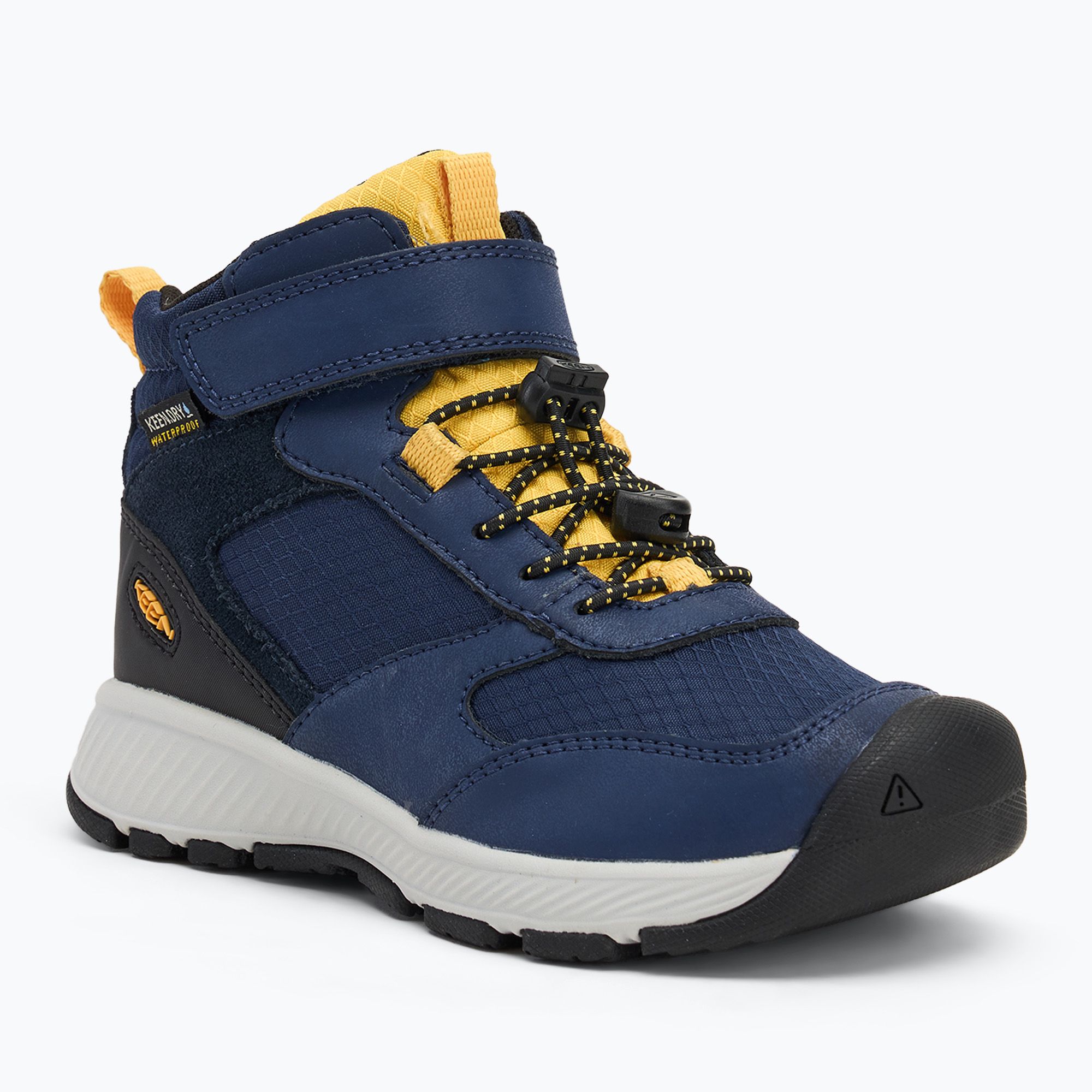 Buty dziecięce KEEN Skua Mid WP naval academy/yolk yellow 
