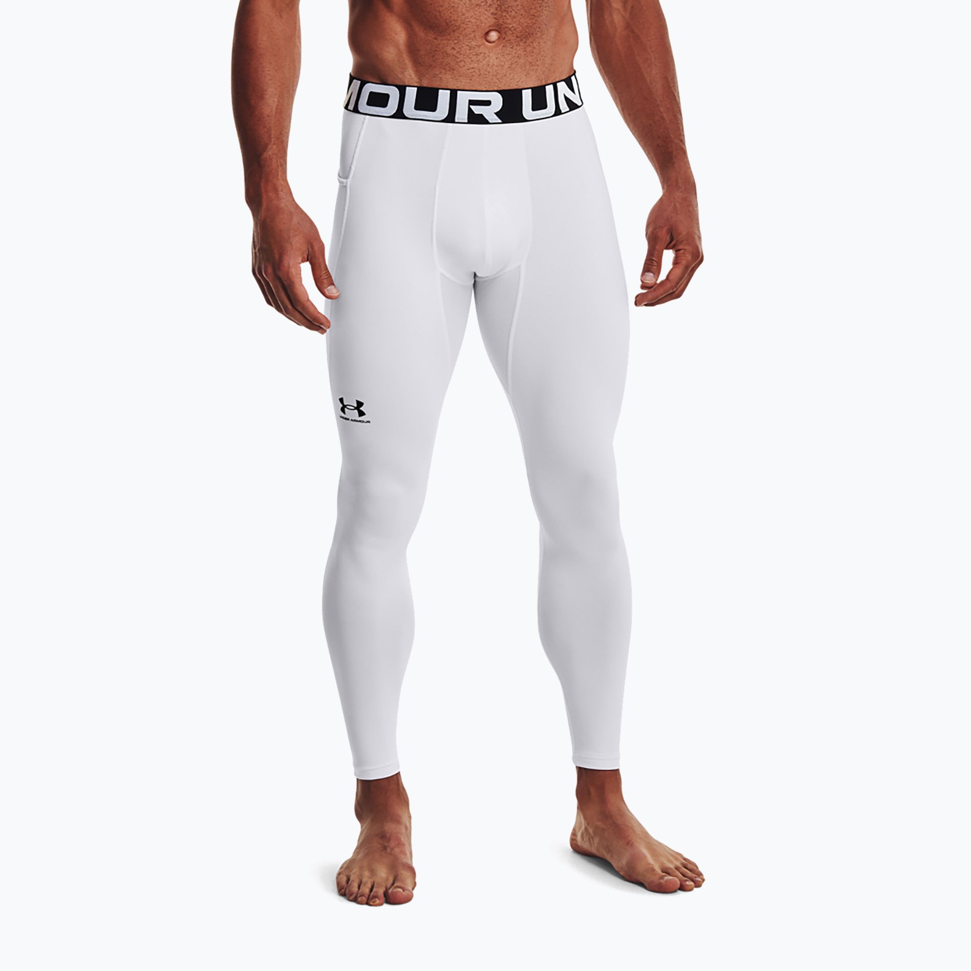 Legginsy męskie Under Armour UA Cg Armour Novelty Compression white/black 