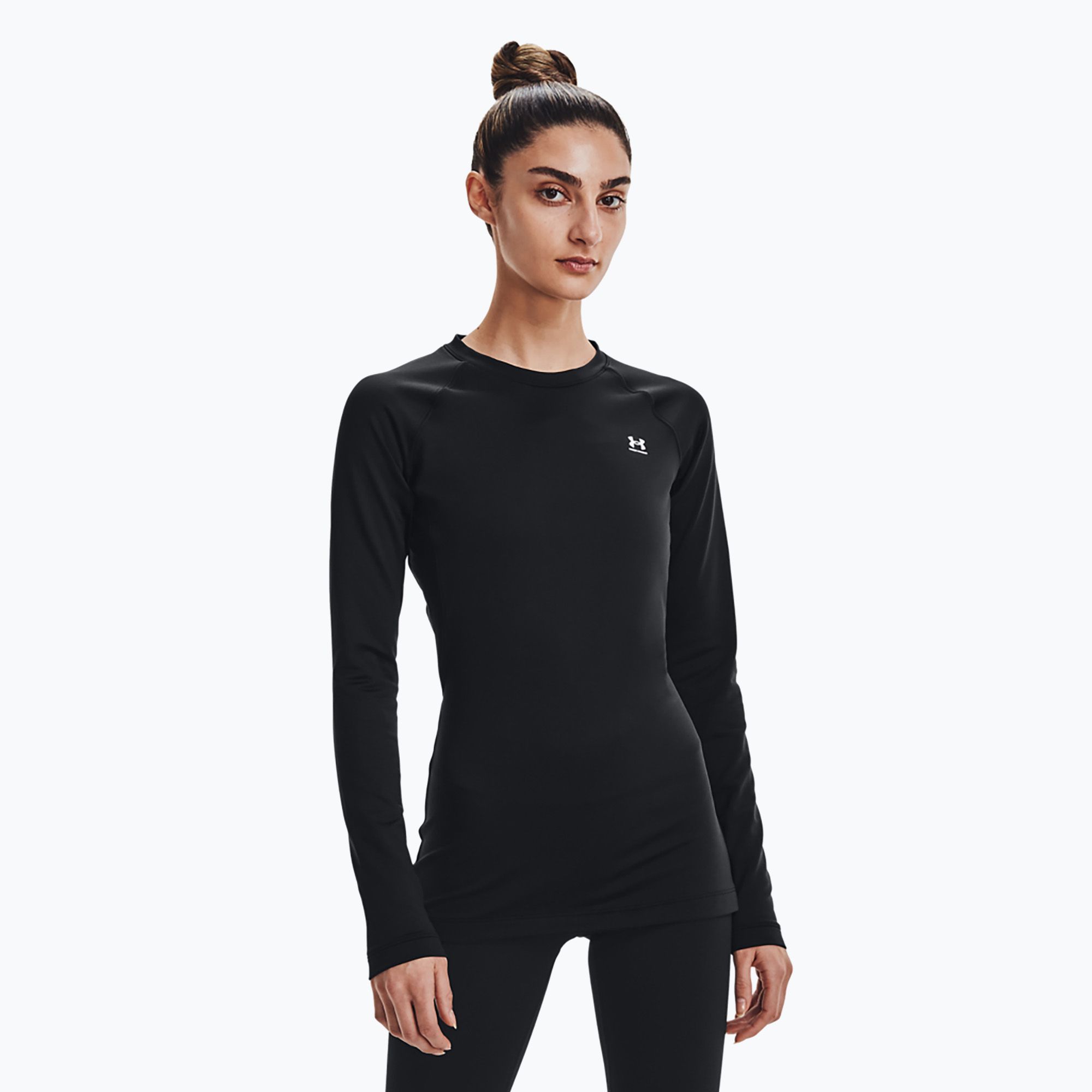 Longsleeve damski Under Armour Authentics CG Crew black/white 