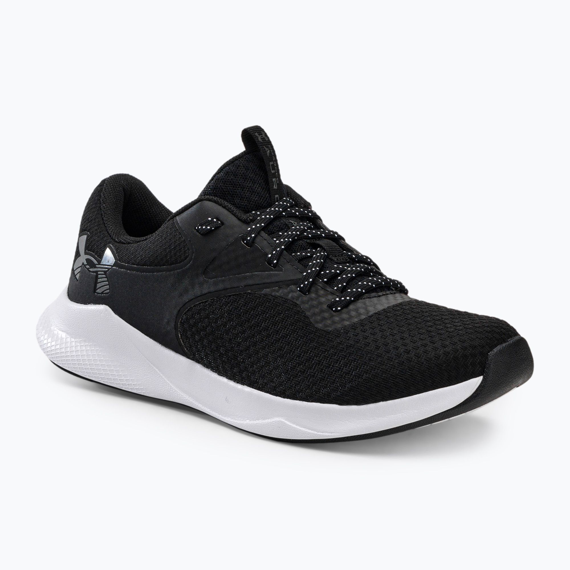 Buty treningowe damskie Under Armour W Charged Aurora 2 black/black/metallic warm silver 