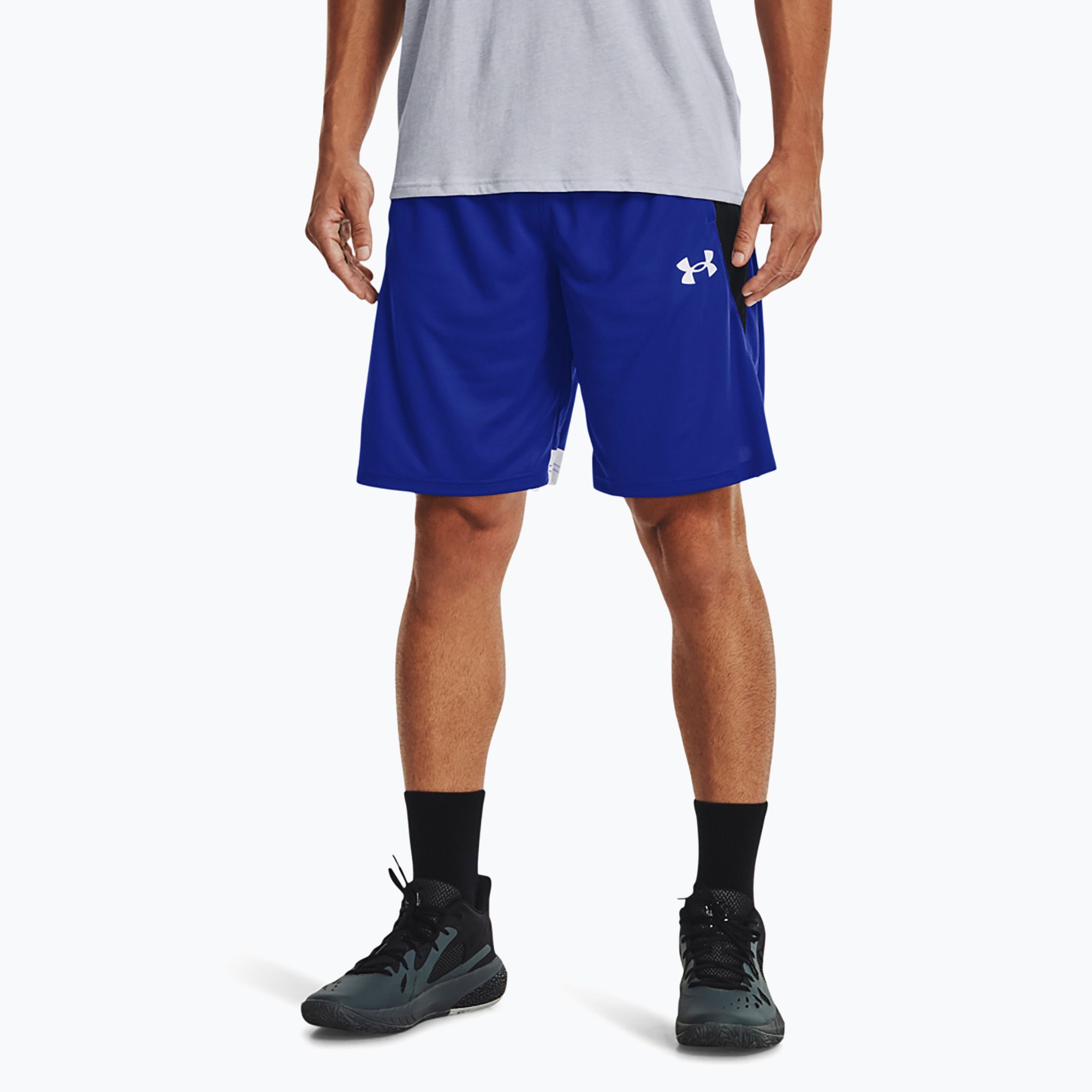 Spodenki koszykarskie męskie Under Armour Baseline 10In royal/white 