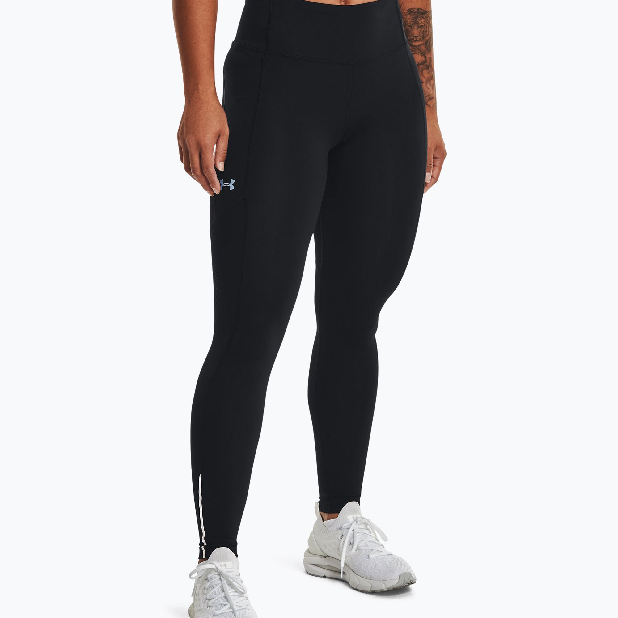 Legginsy do biegania damskie Under Armour Fly Fast 3.0 Tight black/black/reflective 