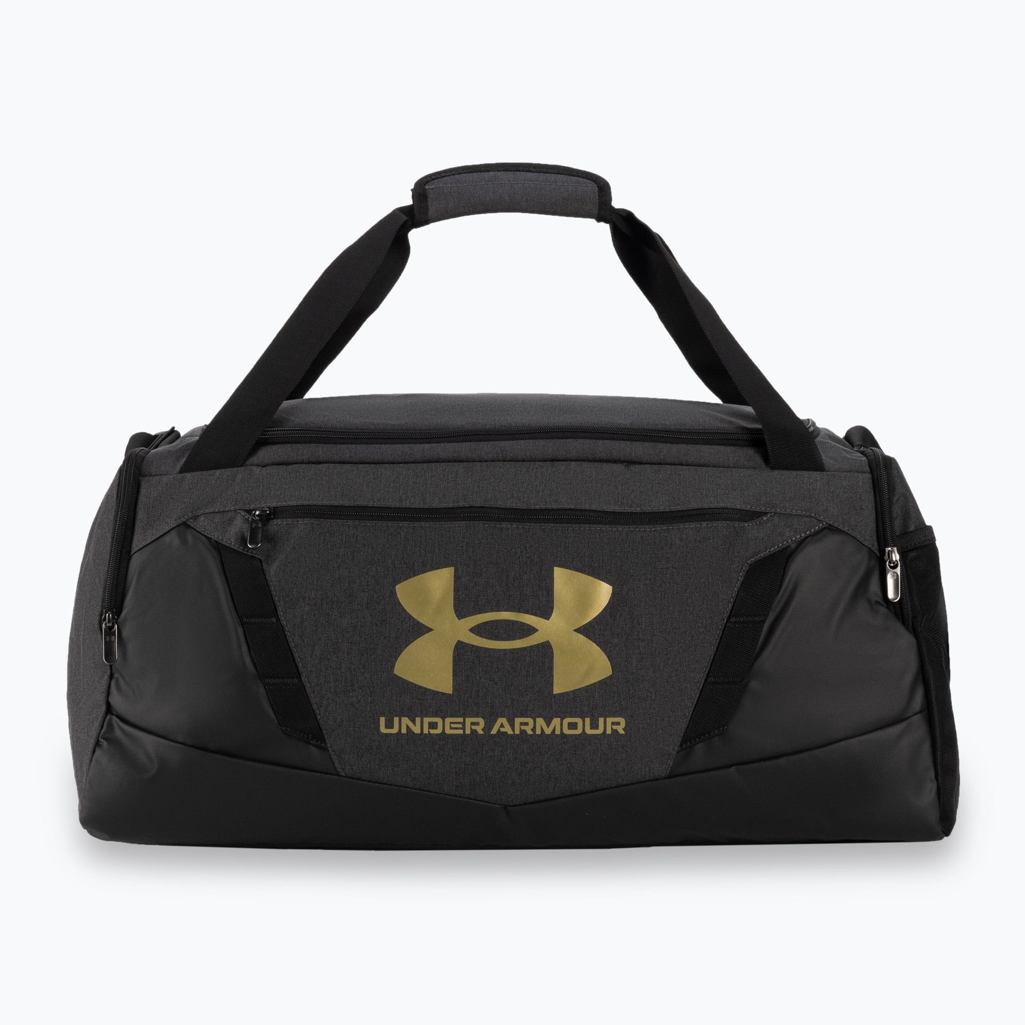 Torba Under Armour Undeniable 5.0 Duffle M 58 l black medium heather/black/metallic gold 