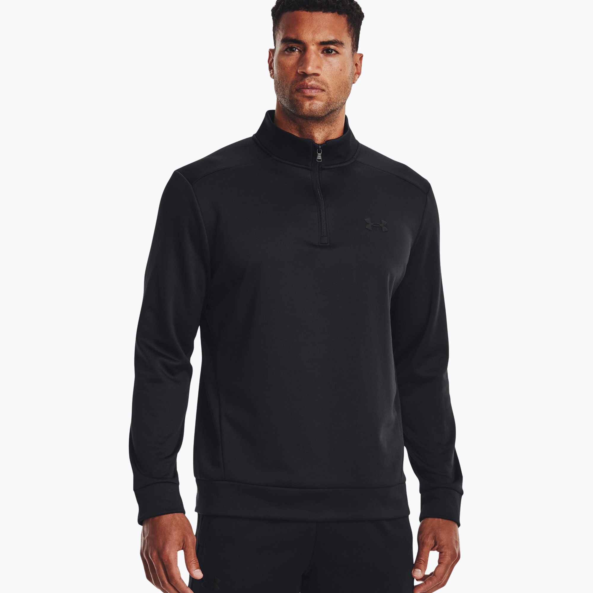 Bluza męska Under Armour Armour Fleece 1/4 Zip black/black 
