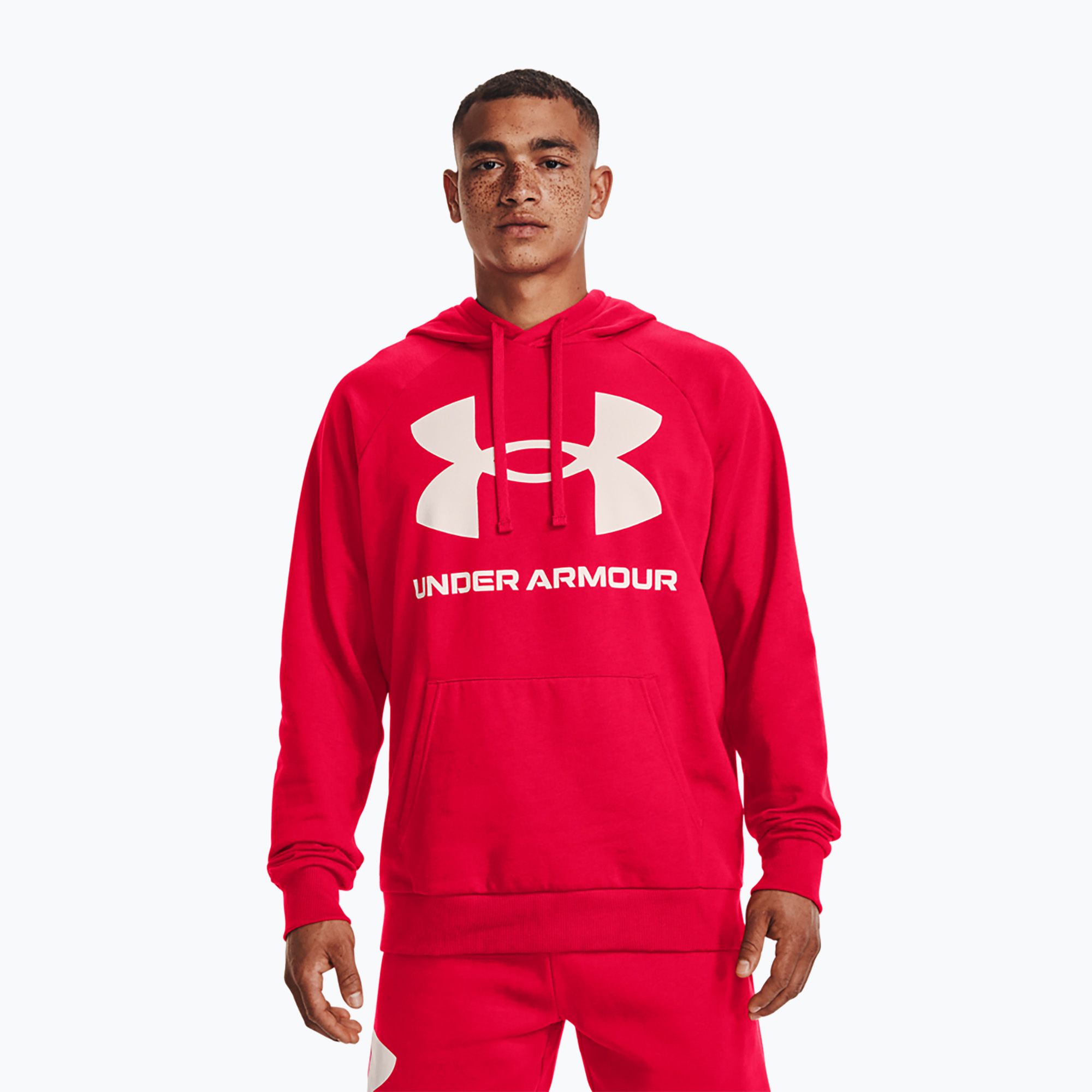 Bluza męska Under Armour Rival Fleece Big Logo HD red/onyx white 