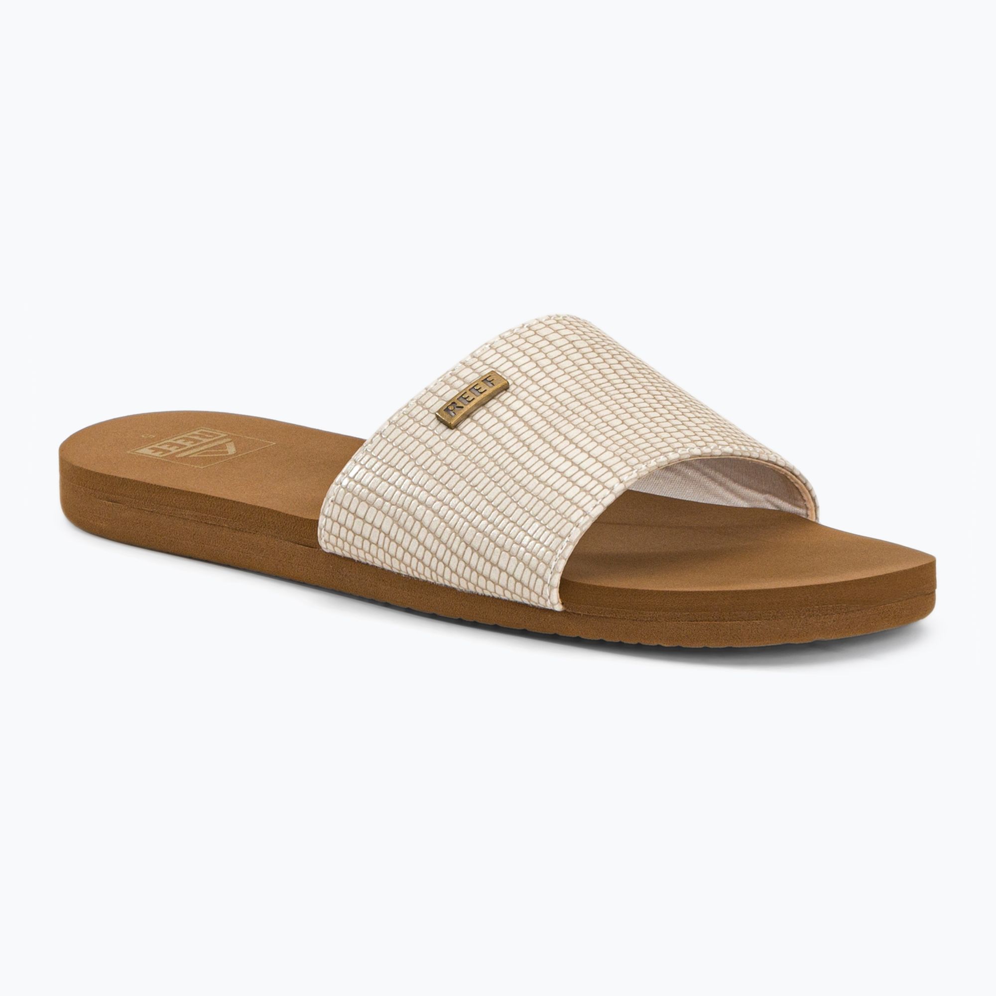 Klapki damskie REEF Bliss Nights Slide white/tan 