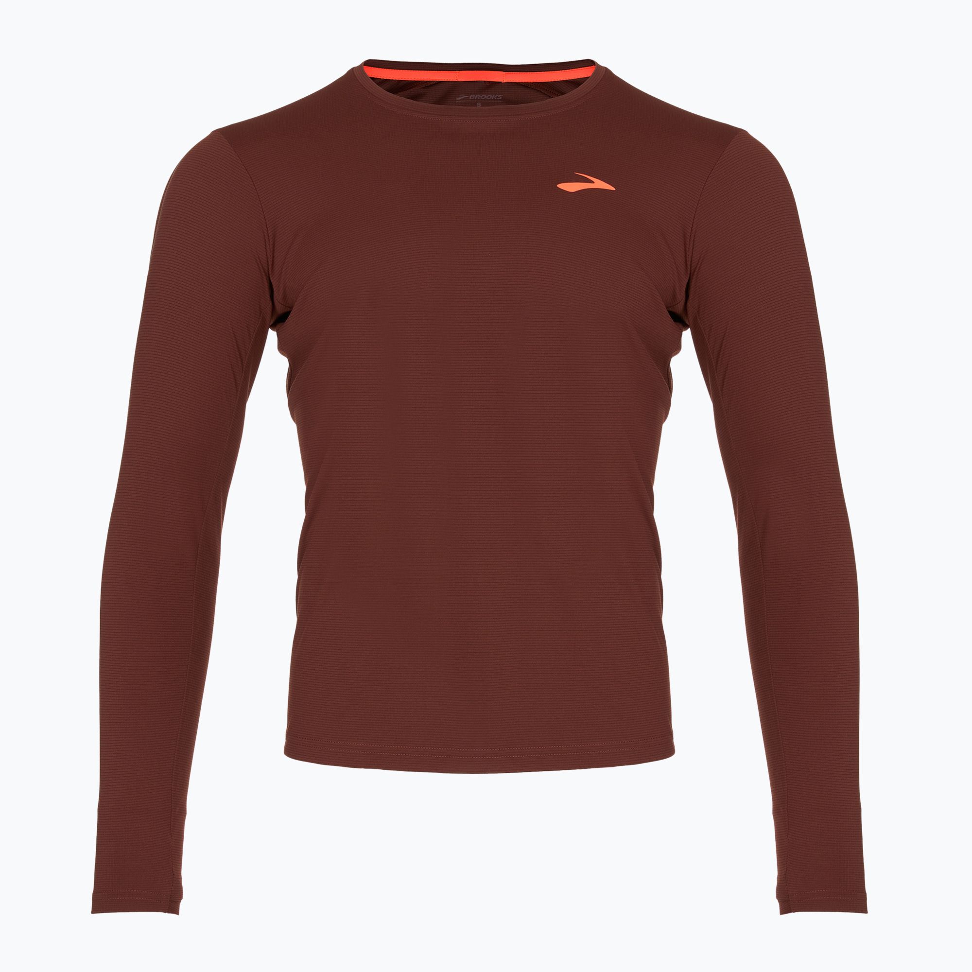 Longsleeve do biegania męski Brooks Atmosphere run raisin 