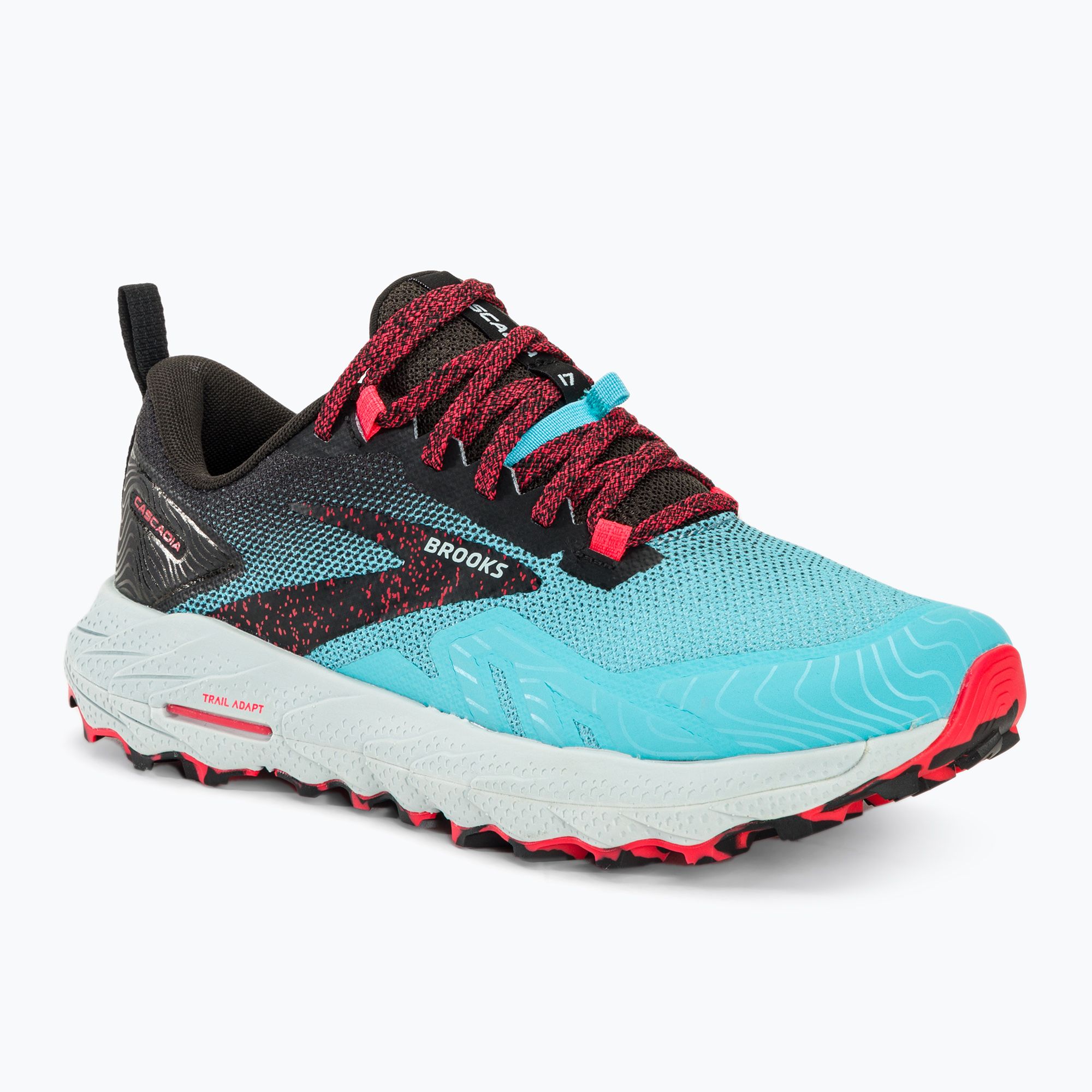 Buty do biegania damskie Brooks Cascadia 17 bluefish/black/diva pink 