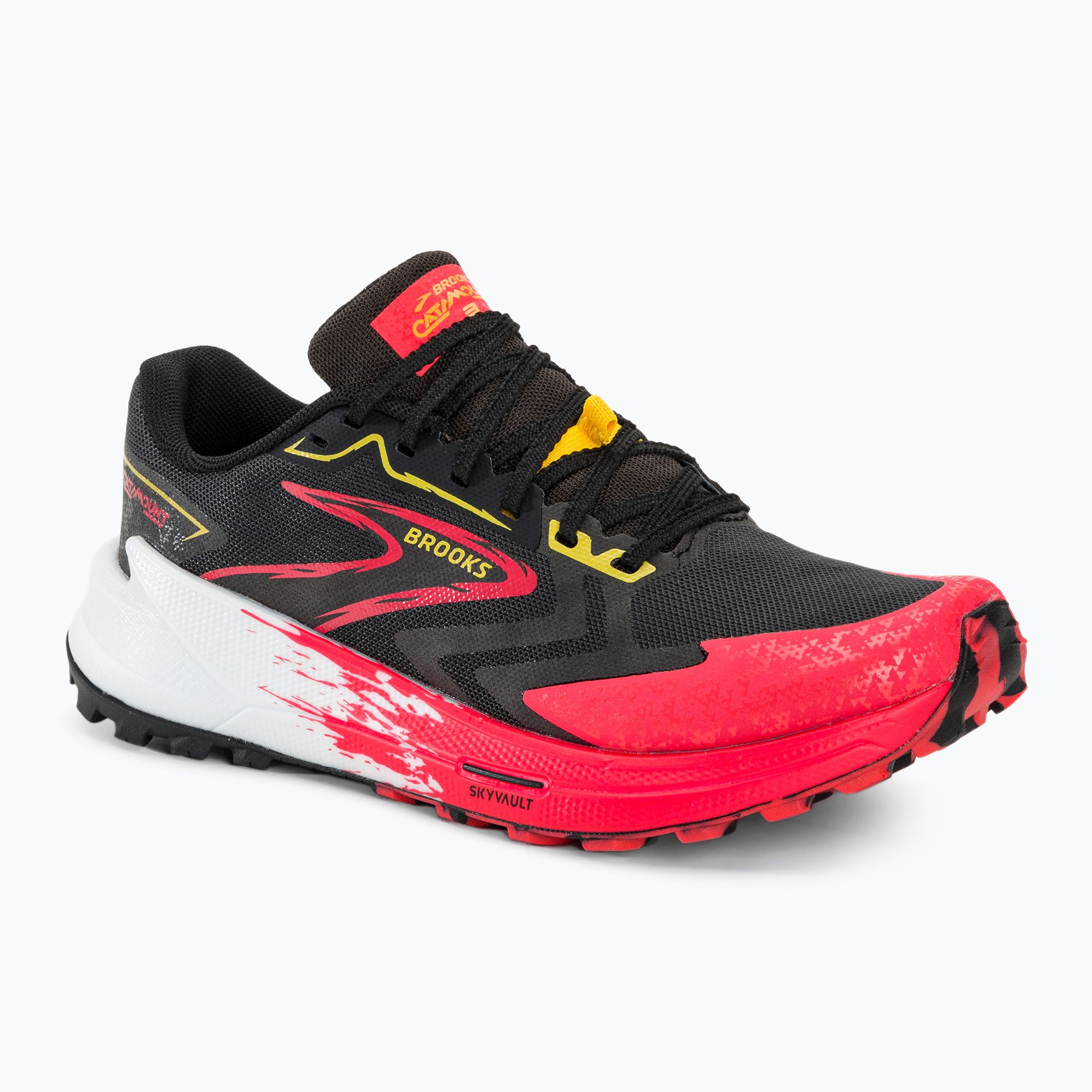 Buty do biegania damskie Brooks Catamount 3 black/diva pink/lemon chrome 