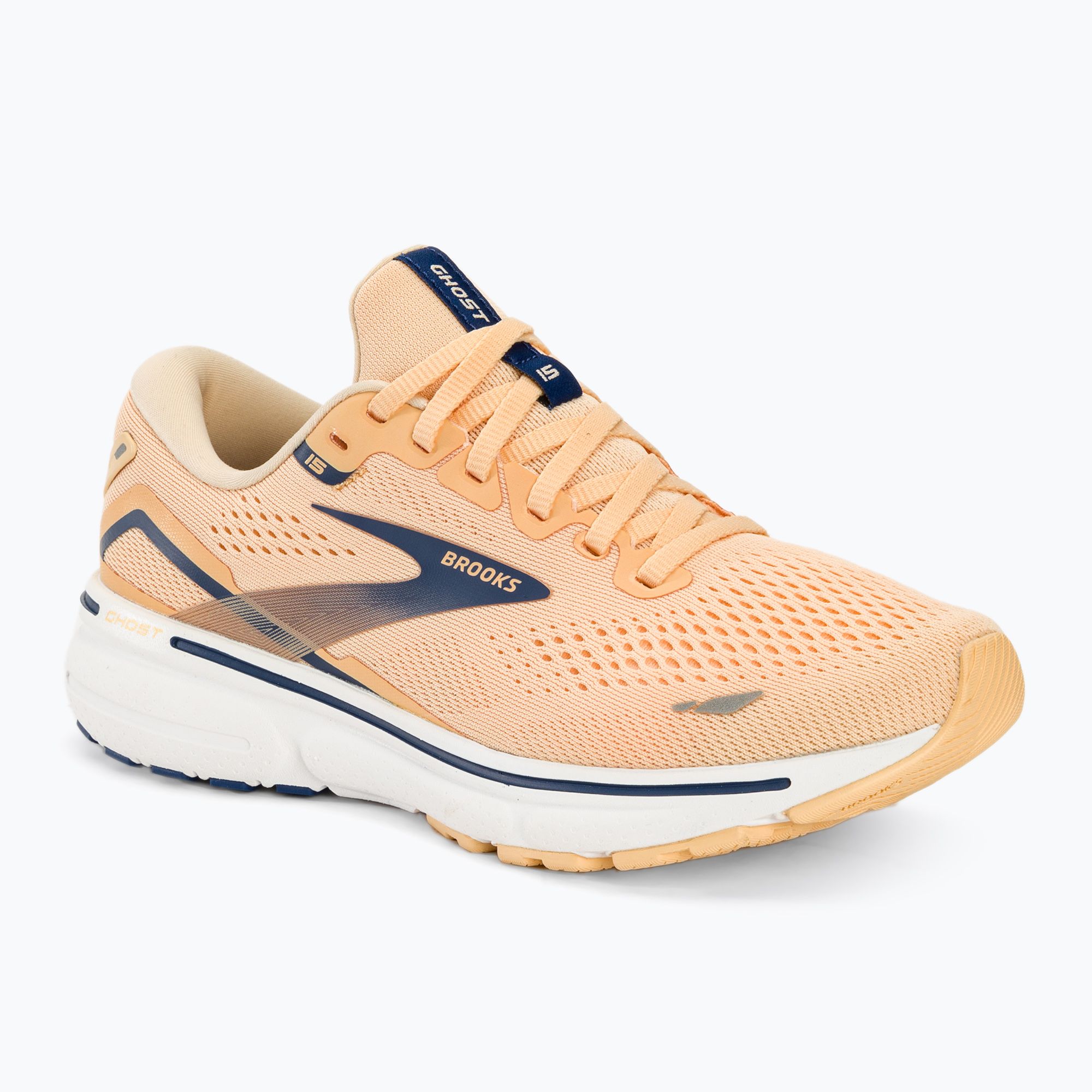 Buty do biegania damskie Brooks Ghost 15 apricot/estate blue/white 